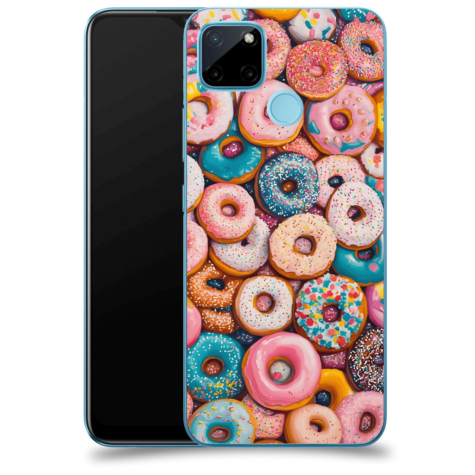 ACOVER Kryt na mobil Realme C21Y - Donuts