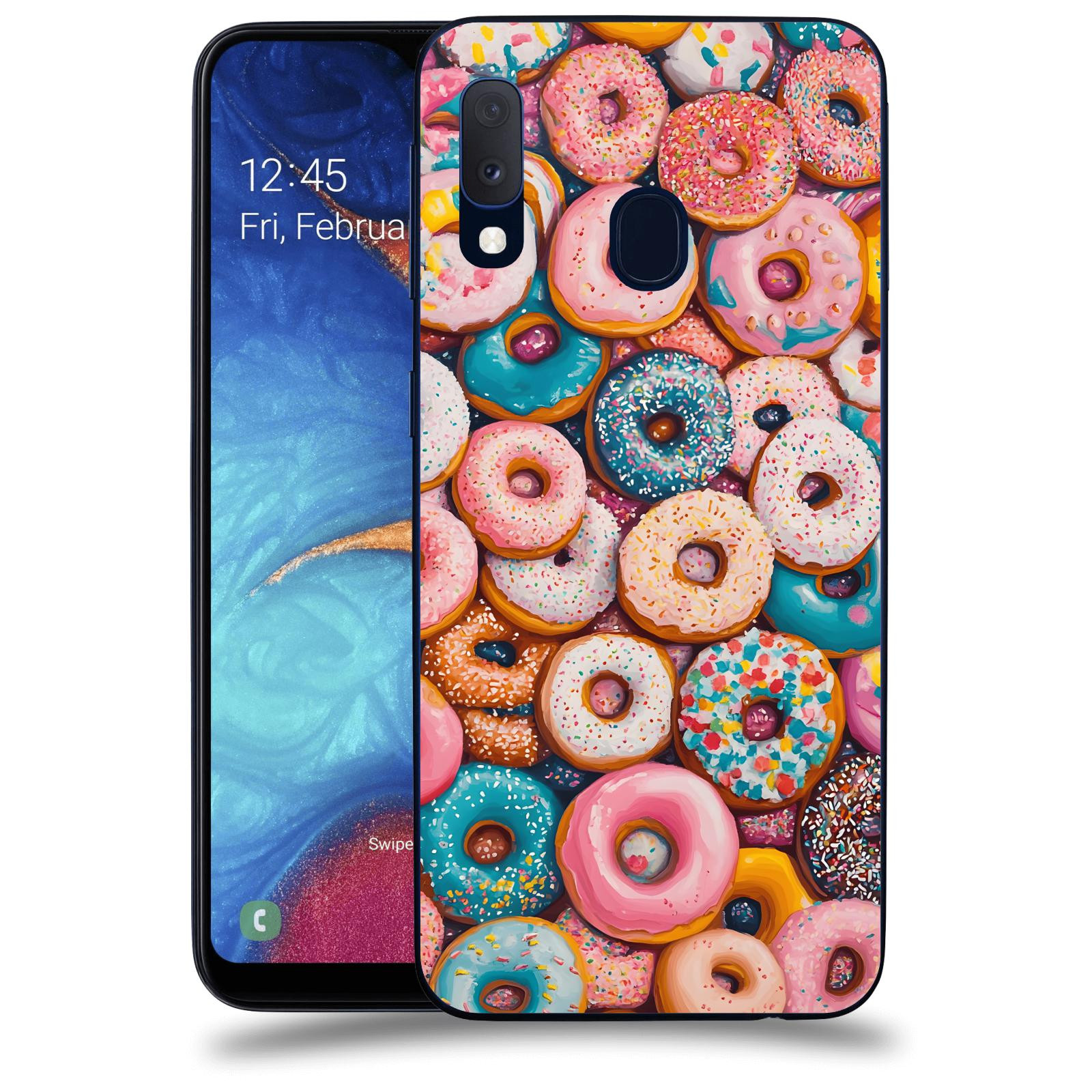 ACOVER Kryt na mobil Samsung Galaxy A20e A202F - Donuts