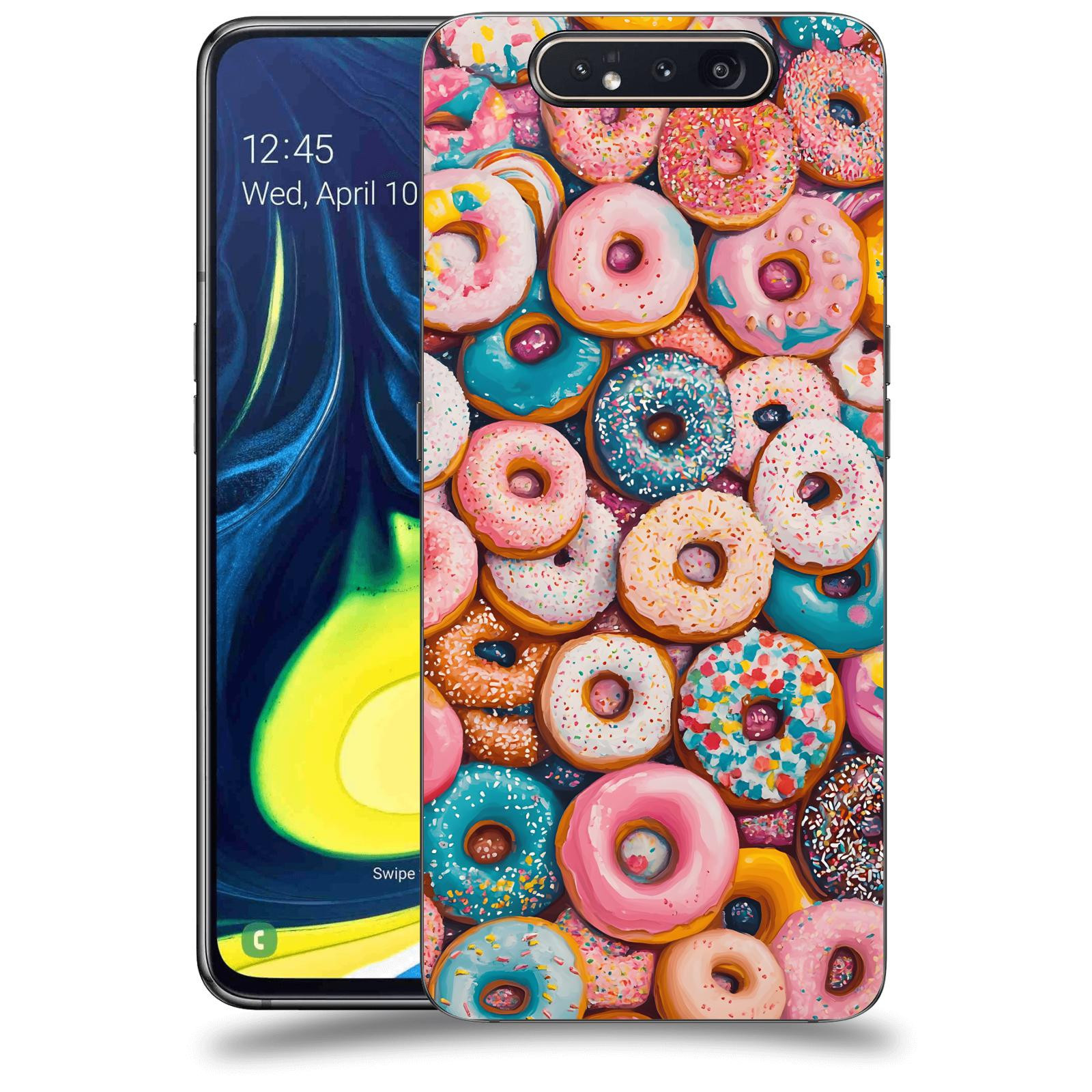 ACOVER Kryt na mobil Samsung Galaxy A80 A805F - Donuts
