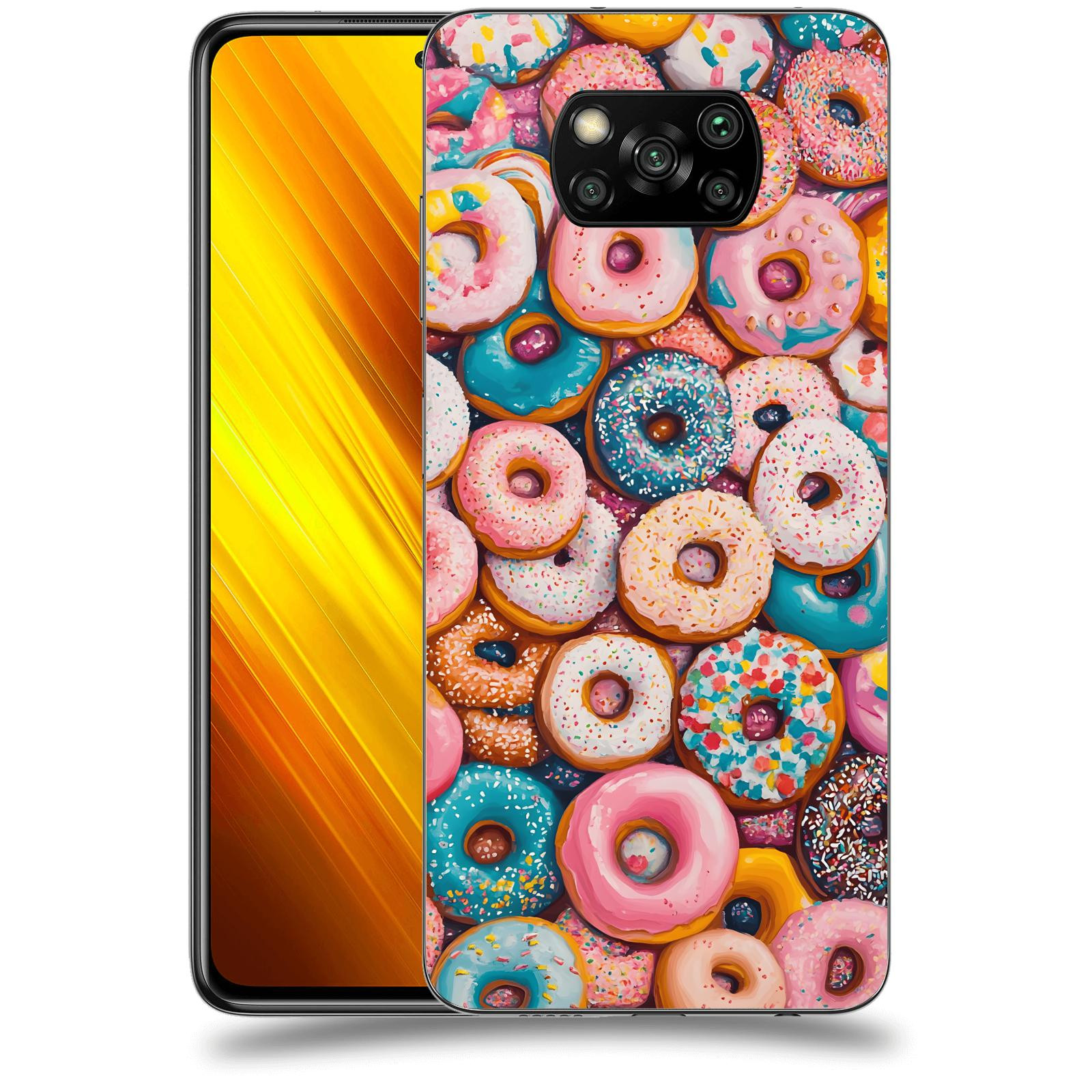 ACOVER Kryt na mobil Xiaomi Poco X3 - Donuts
