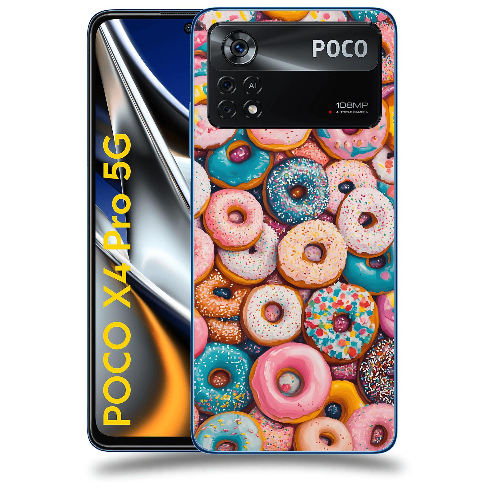ACOVER Kryt na mobil Xiaomi Poco X4 Pro 5G - Donuts