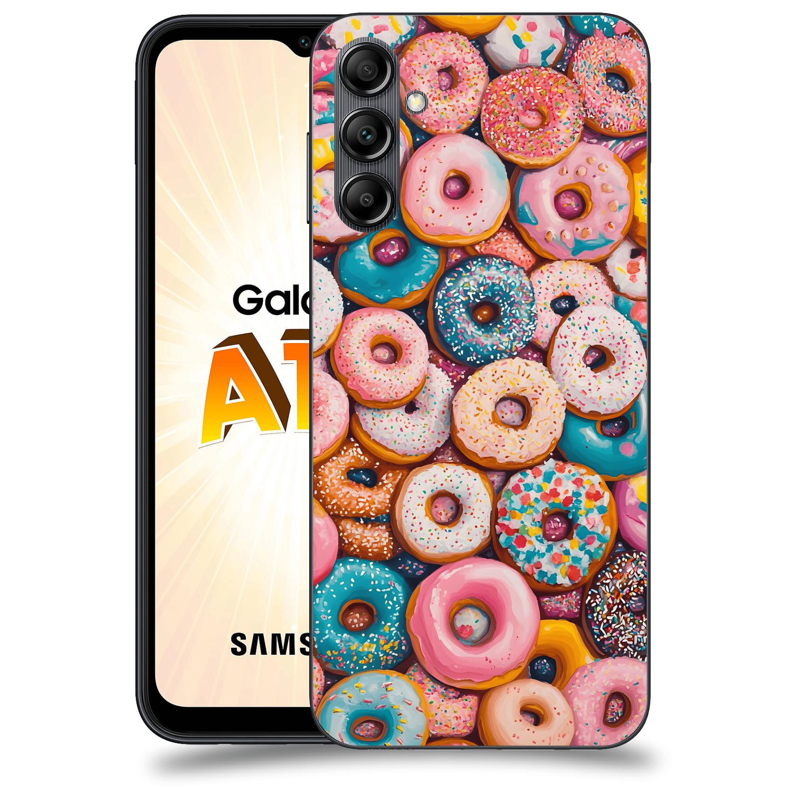 ACOVER Kryt na mobil Samsung Galaxy A14 LTE - Donuts
