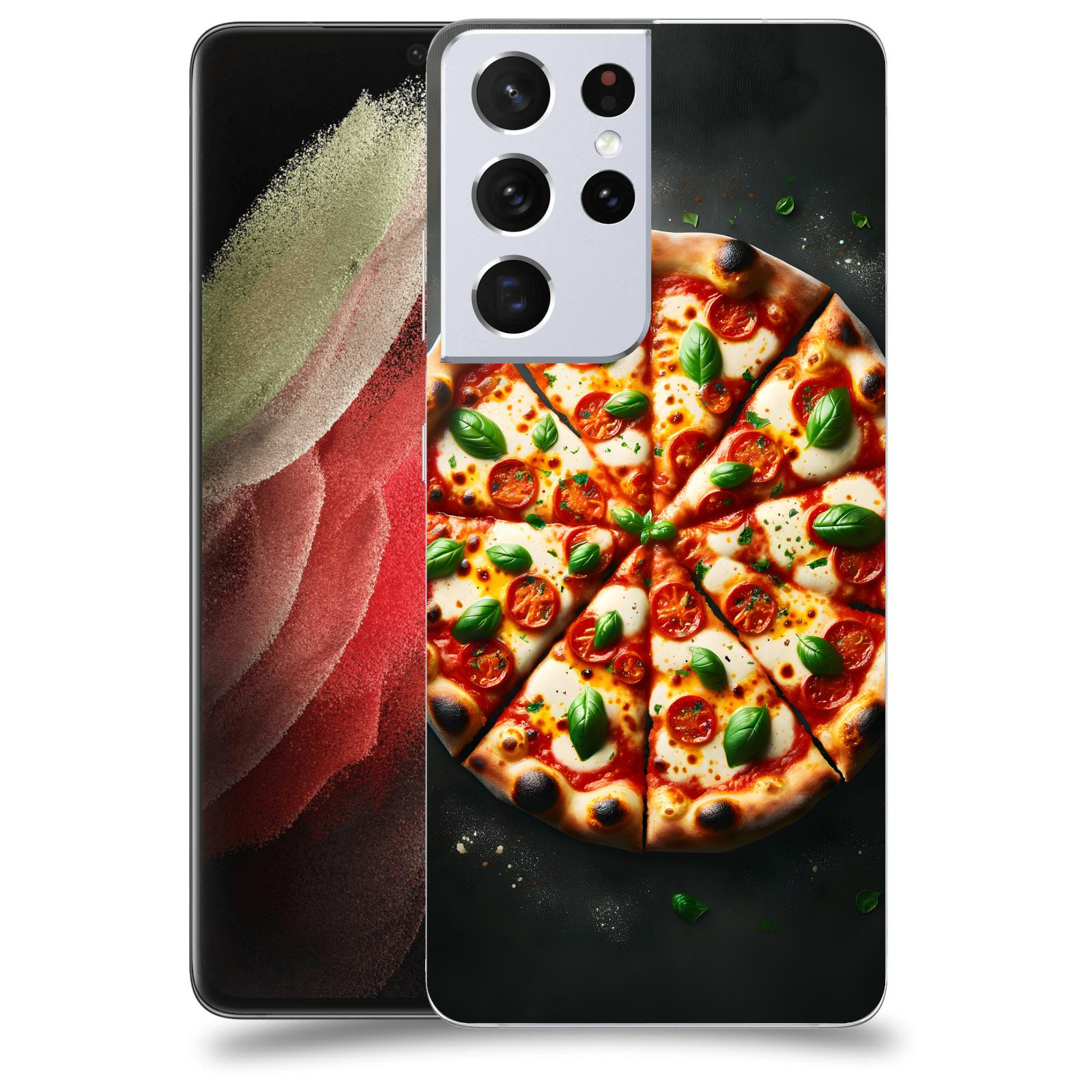 ACOVER Kryt na mobil Samsung Galaxy S21 Ultra 5G G998B - Pizza