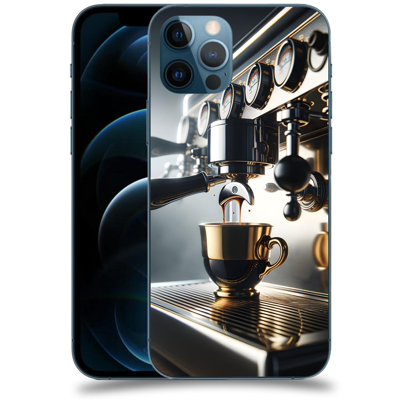 ACOVER Kryt na mobil Apple iPhone 12 Pro - Coffee maker