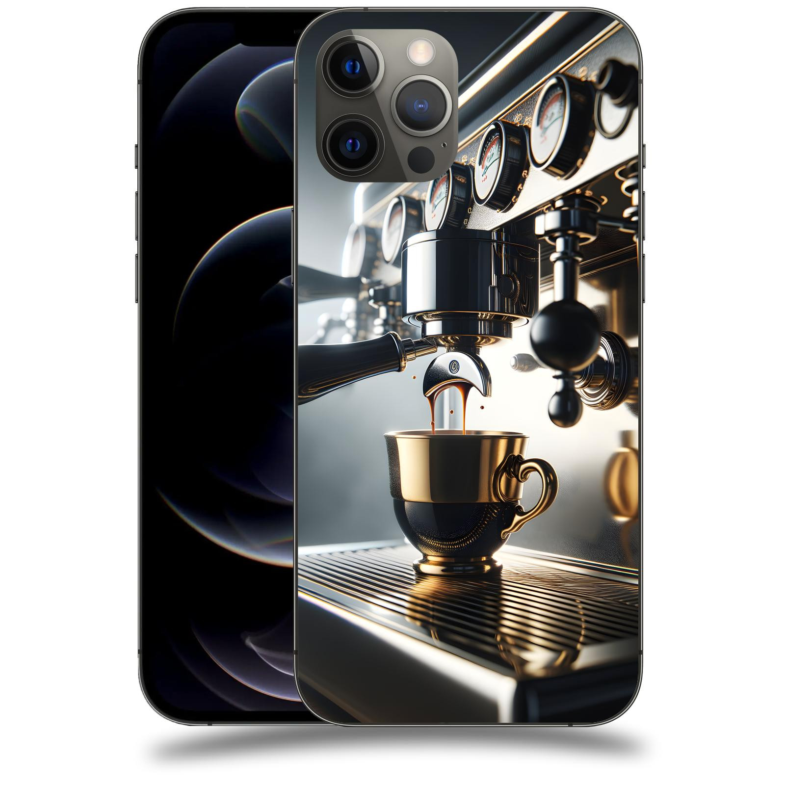 ACOVER Kryt na mobil Apple iPhone 12 Pro Max - Coffee maker