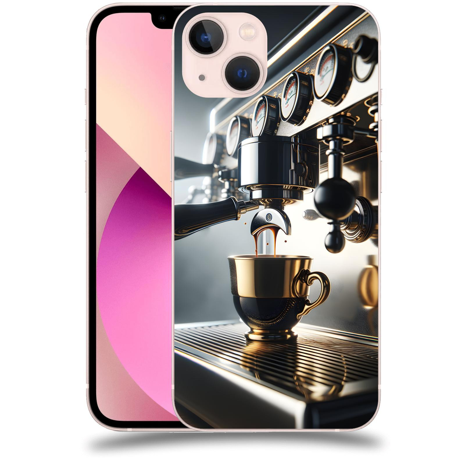 ACOVER Kryt na mobil Apple iPhone 13 - Coffee maker