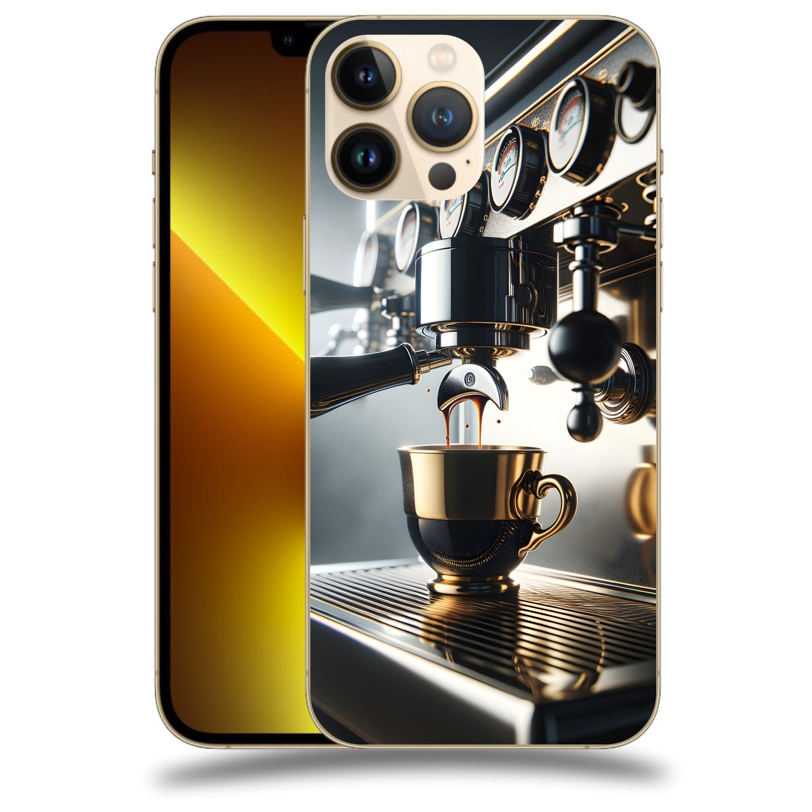 ACOVER Kryt na mobil Apple iPhone 13 Pro - Coffee maker