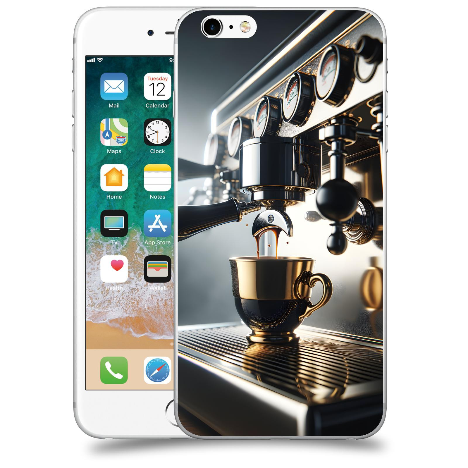 ACOVER Kryt na mobil Apple iPhone 6 Plus/6S Plus - Coffee maker