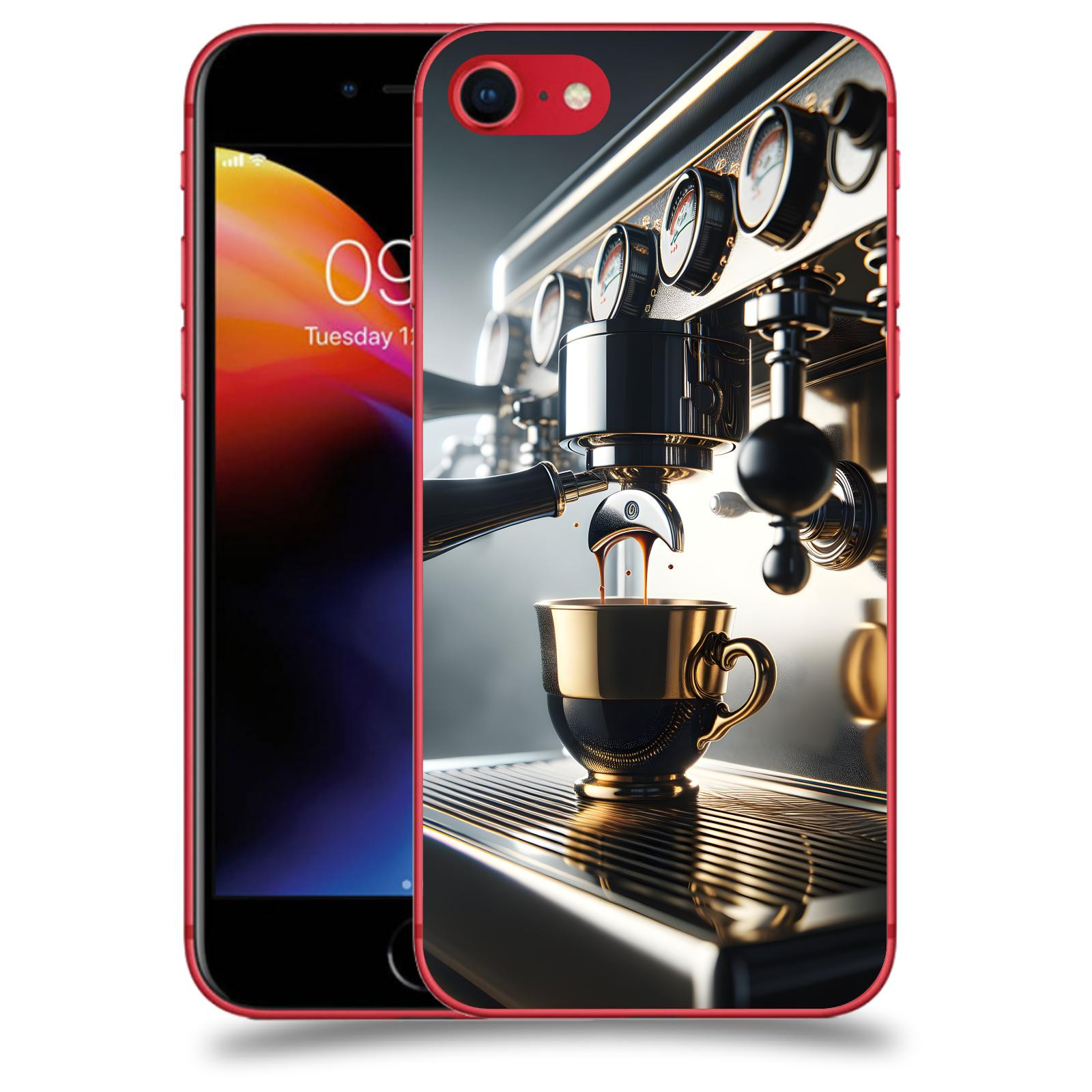 ACOVER Kryt na mobil Apple iPhone 8 - Coffee maker