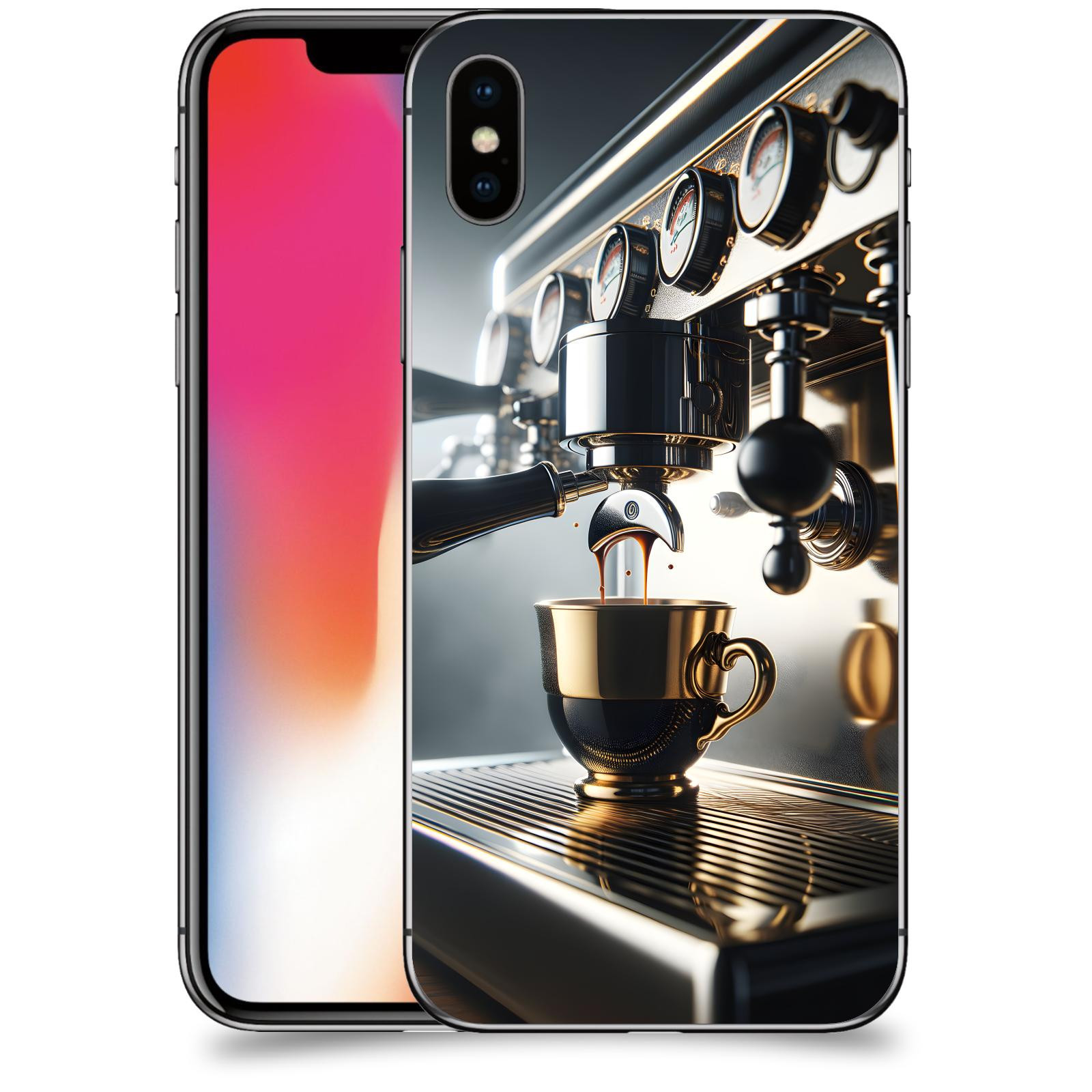 ACOVER Kryt na mobil Apple iPhone X/XS - Coffee maker