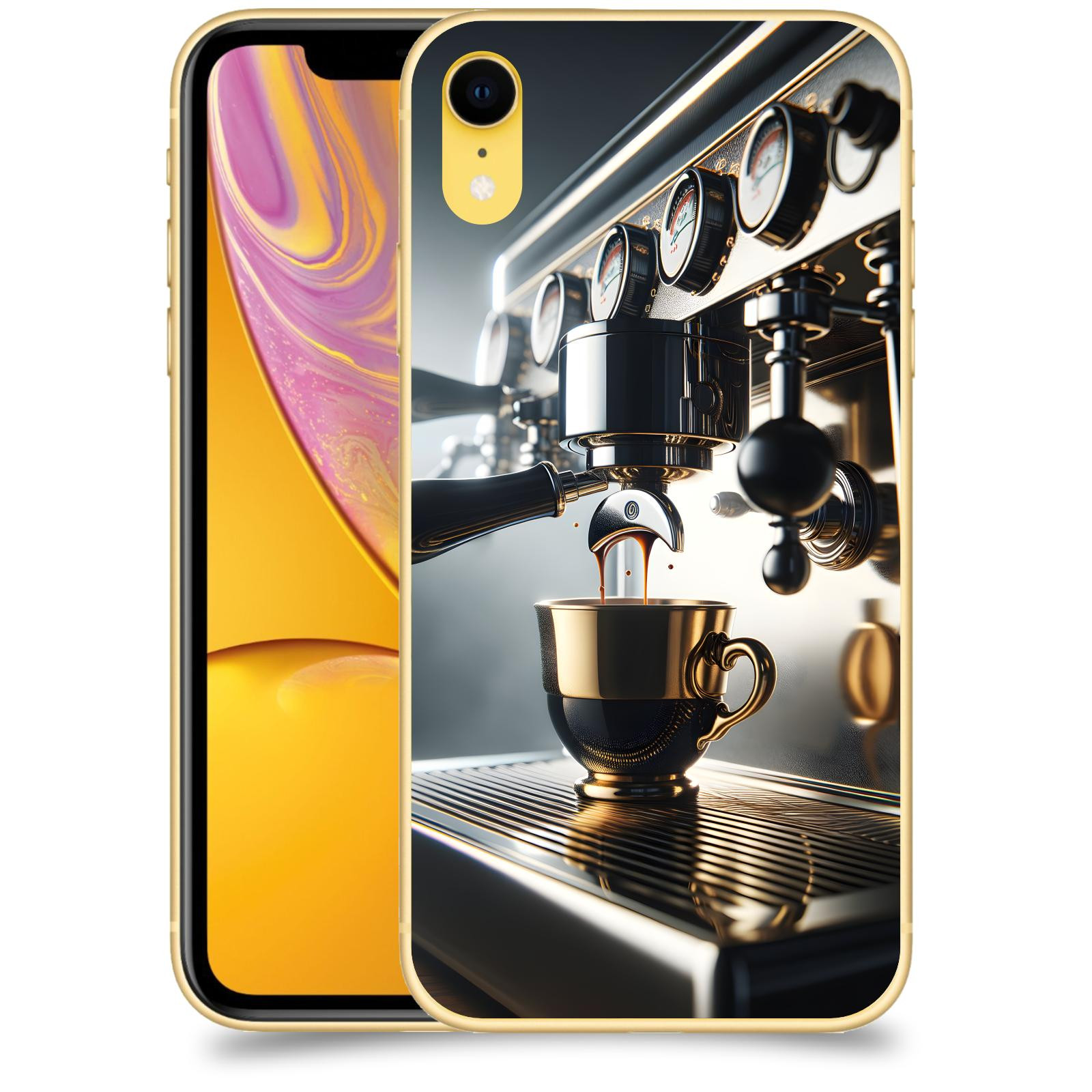 ACOVER Kryt na mobil Apple iPhone XR - Coffee maker