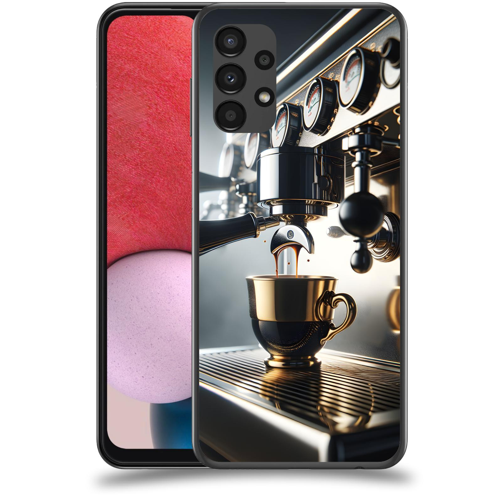 ACOVER Kryt na mobil Samsung Galaxy A13 4G A135 - Coffee maker