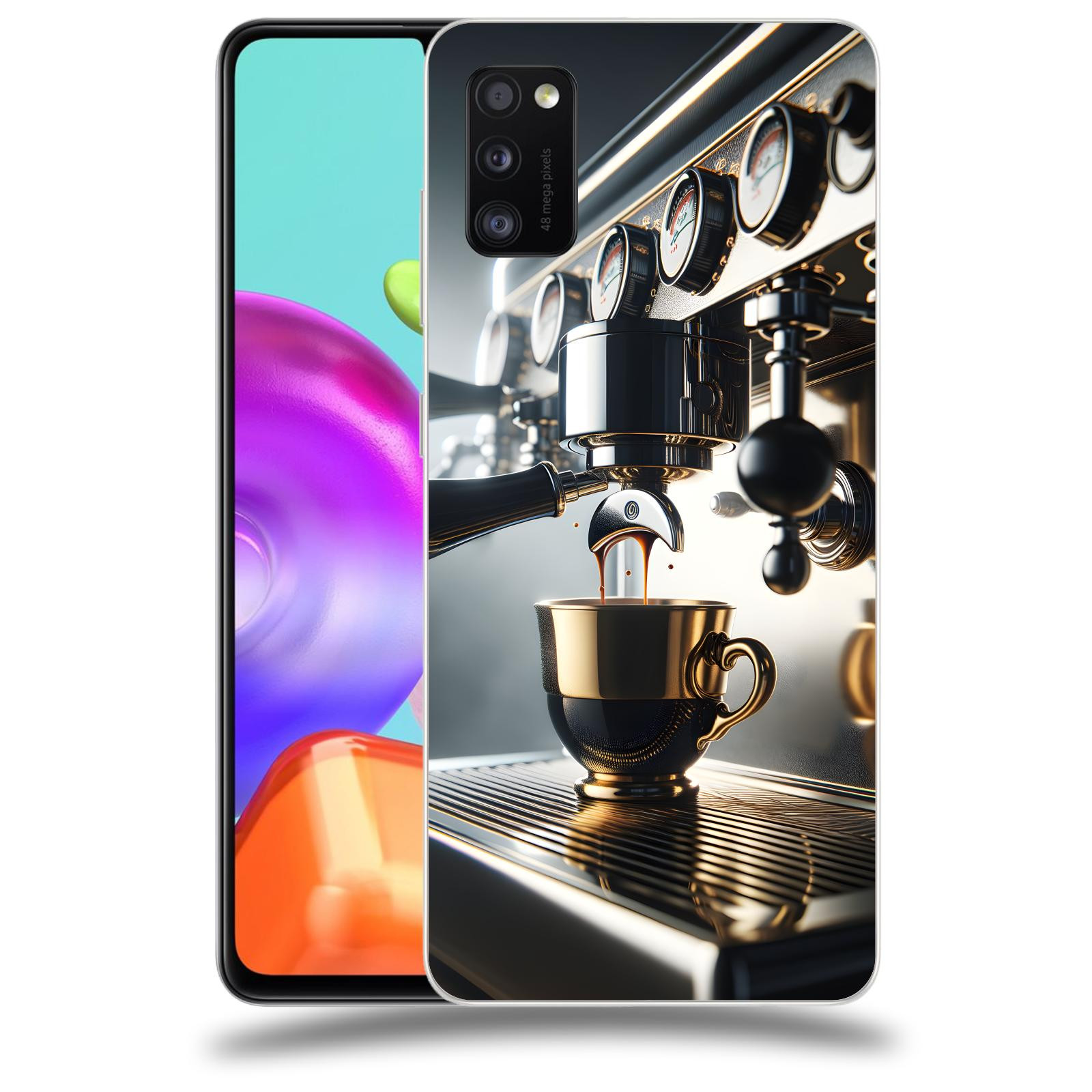ACOVER Kryt na mobil Samsung Galaxy A41 A415F - Coffee maker
