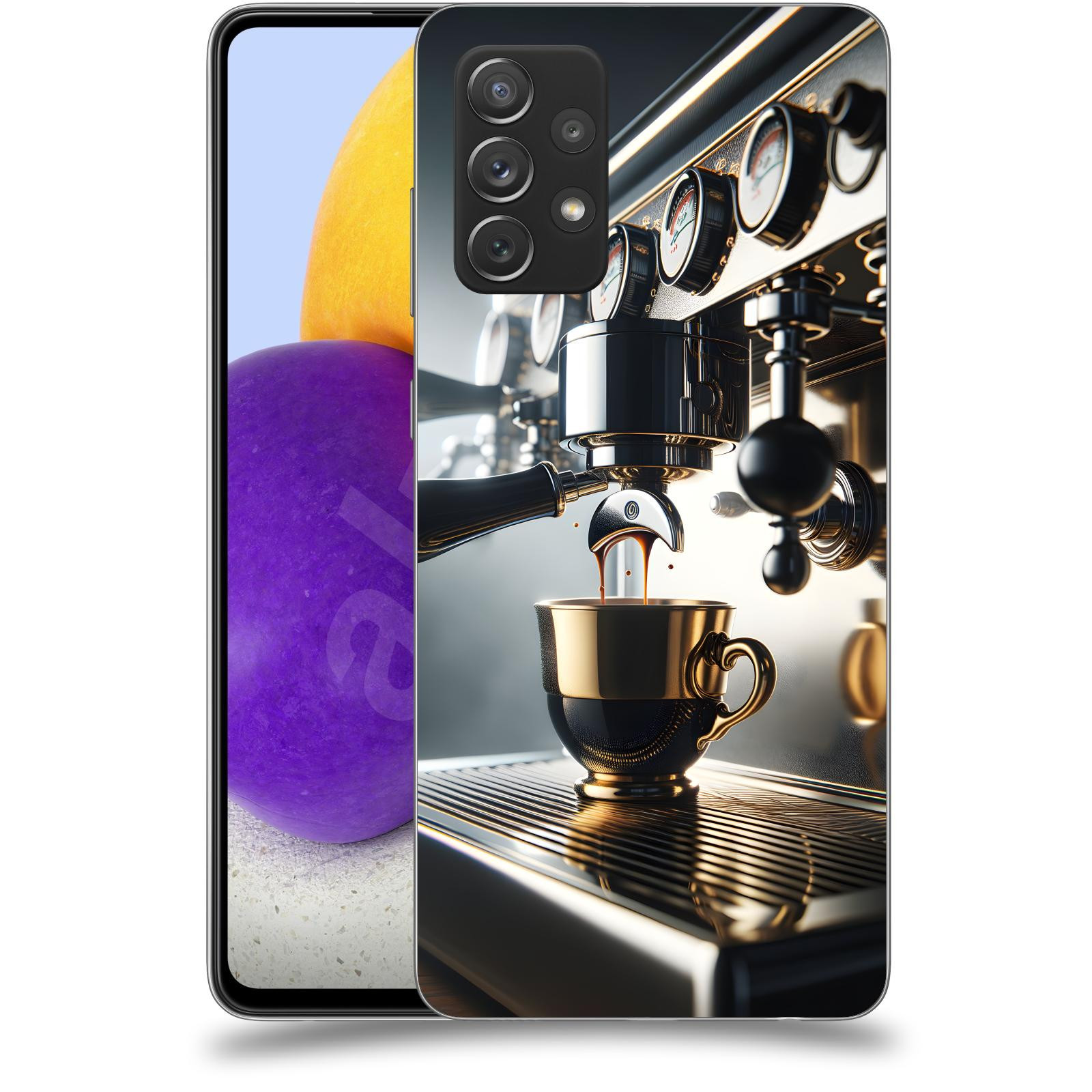 ACOVER Kryt na mobil Samsung Galaxy A72 A725F - Coffee maker