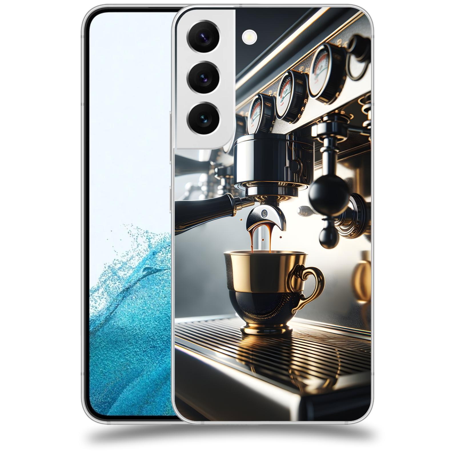 ACOVER Kryt na mobil Samsung Galaxy S22 5G - Coffee maker