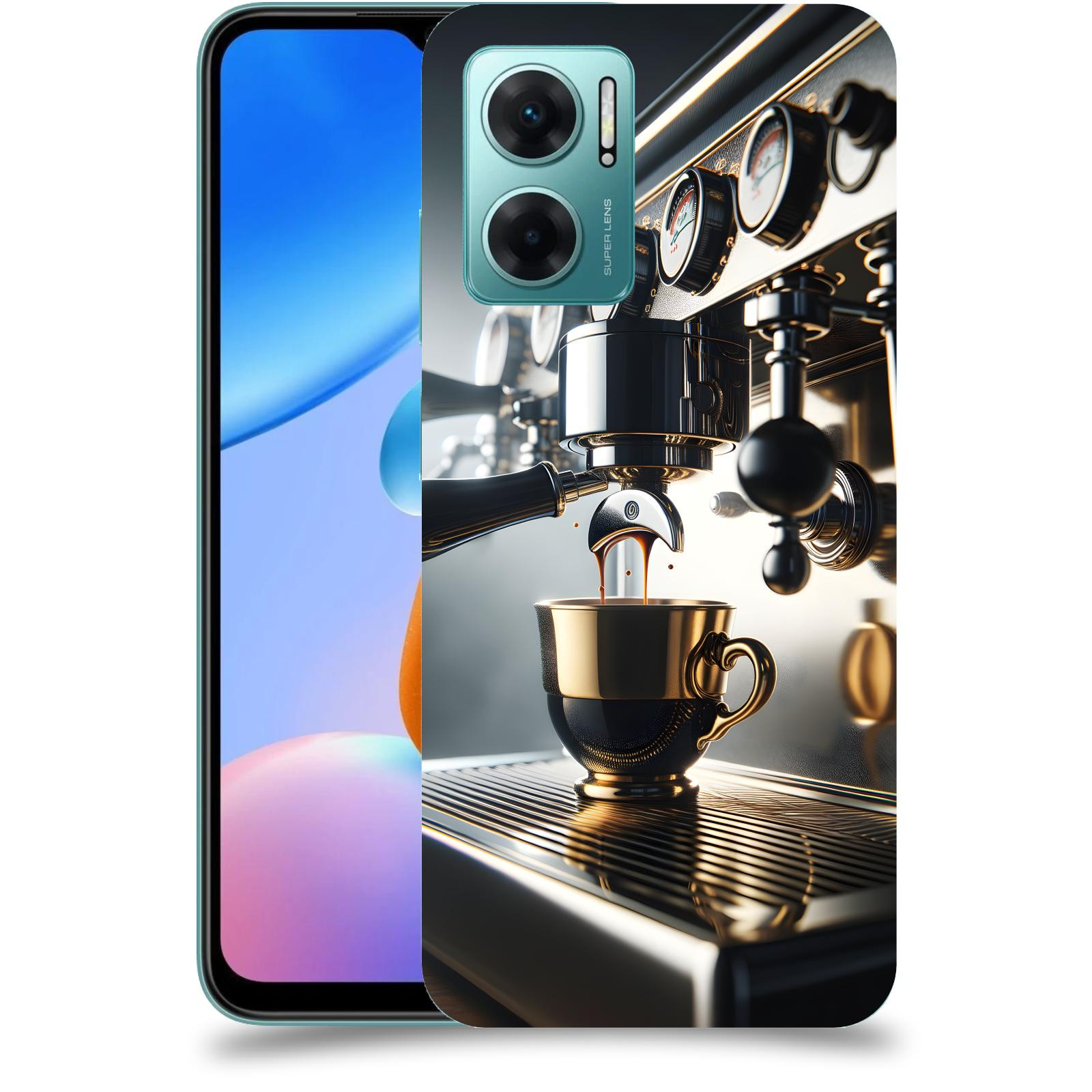 ACOVER Kryt na mobil Xiaomi Redmi 10 5G - Coffee maker