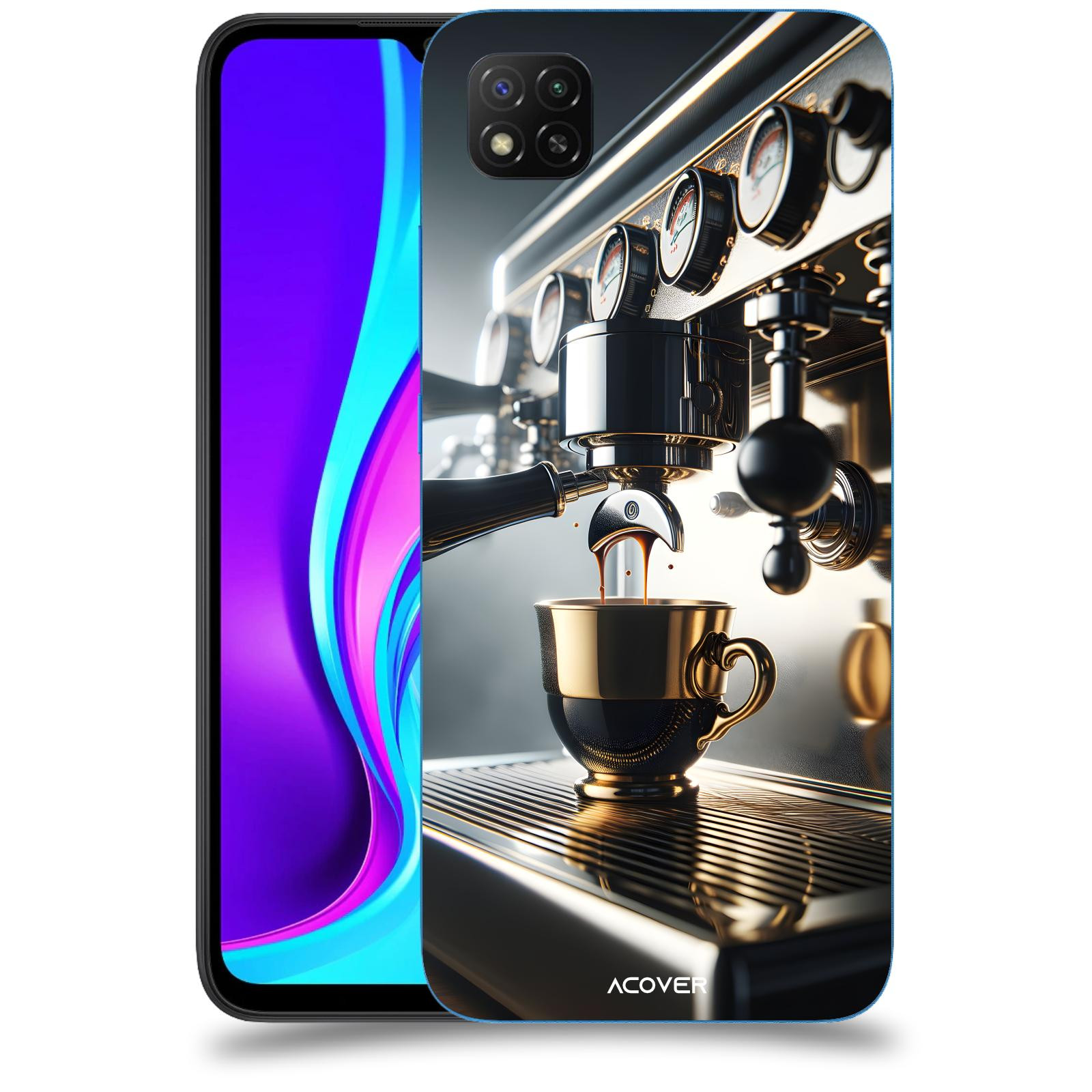 ACOVER Kryt na mobil Xiaomi Redmi 9C - Coffee maker