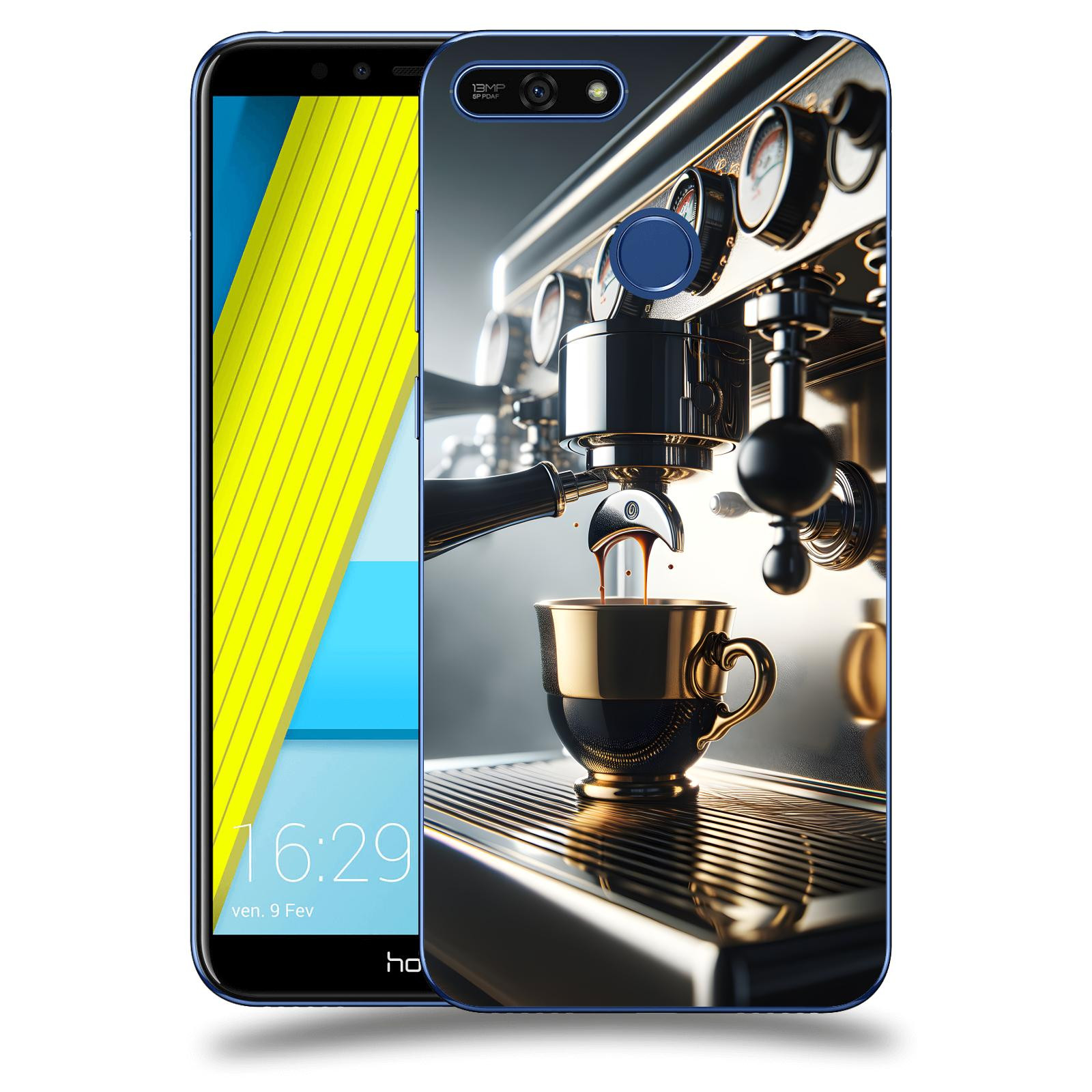 ACOVER Kryt na mobil Honor 7A - Coffee maker