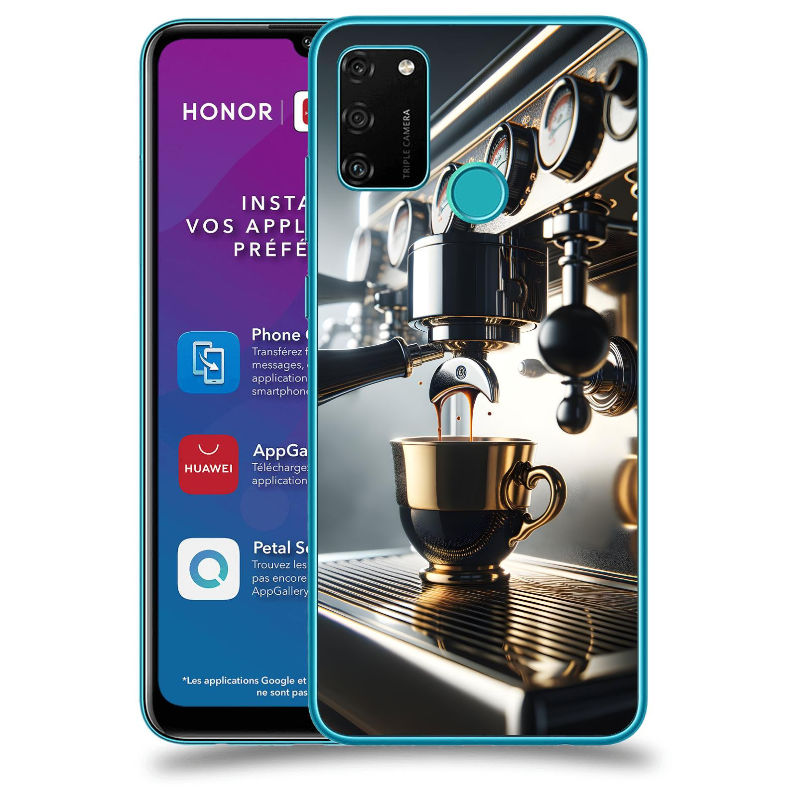 ACOVER Kryt na mobil Honor 9A - Coffee maker