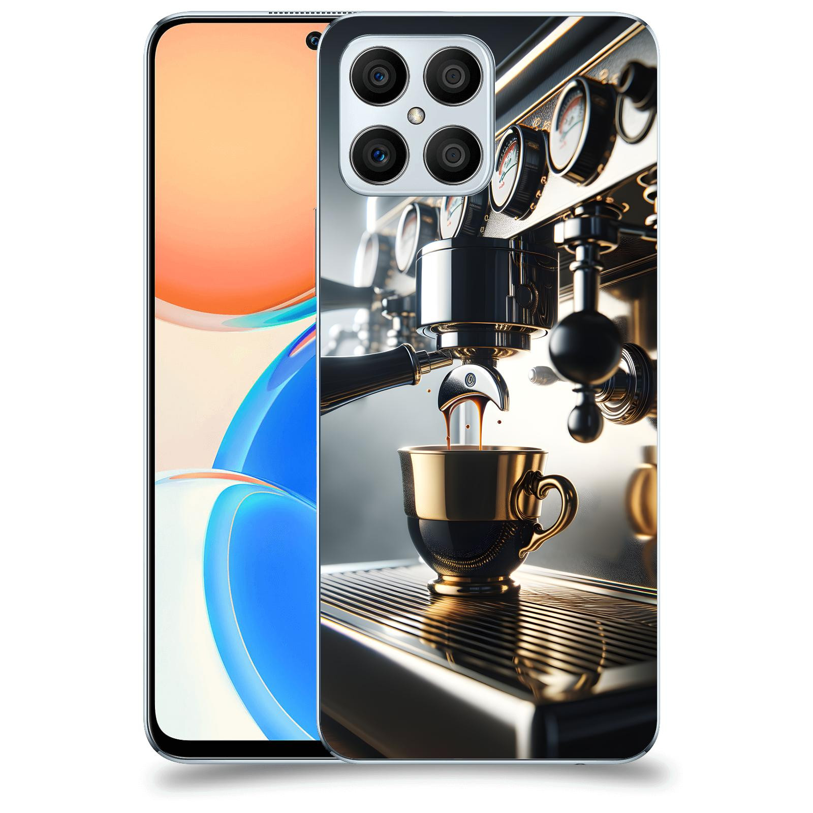 ACOVER Kryt na mobil Honor X8 5G - Coffee maker
