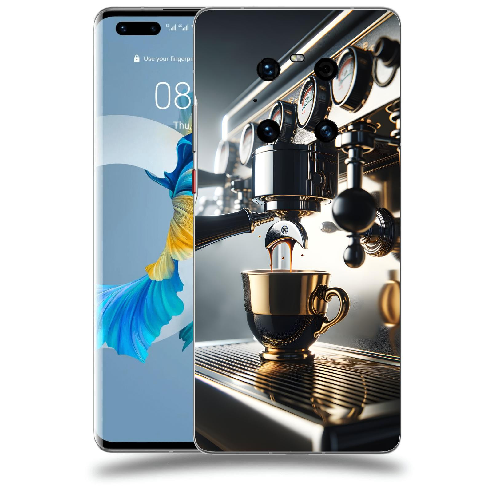 ACOVER Kryt na mobil Huawei Mate 40 Pro - Coffee maker