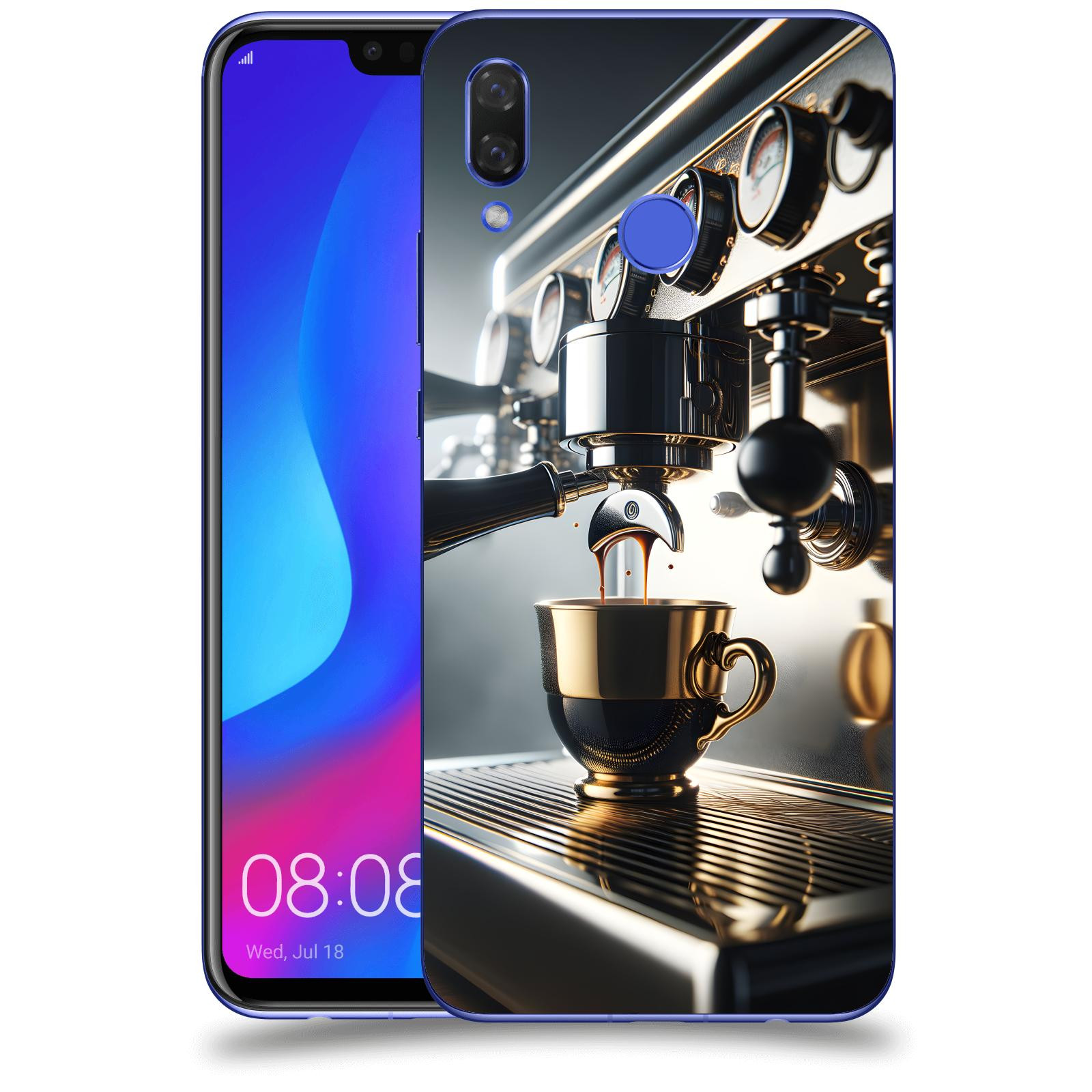 ACOVER Kryt na mobil Huawei Nova 3i - Coffee maker