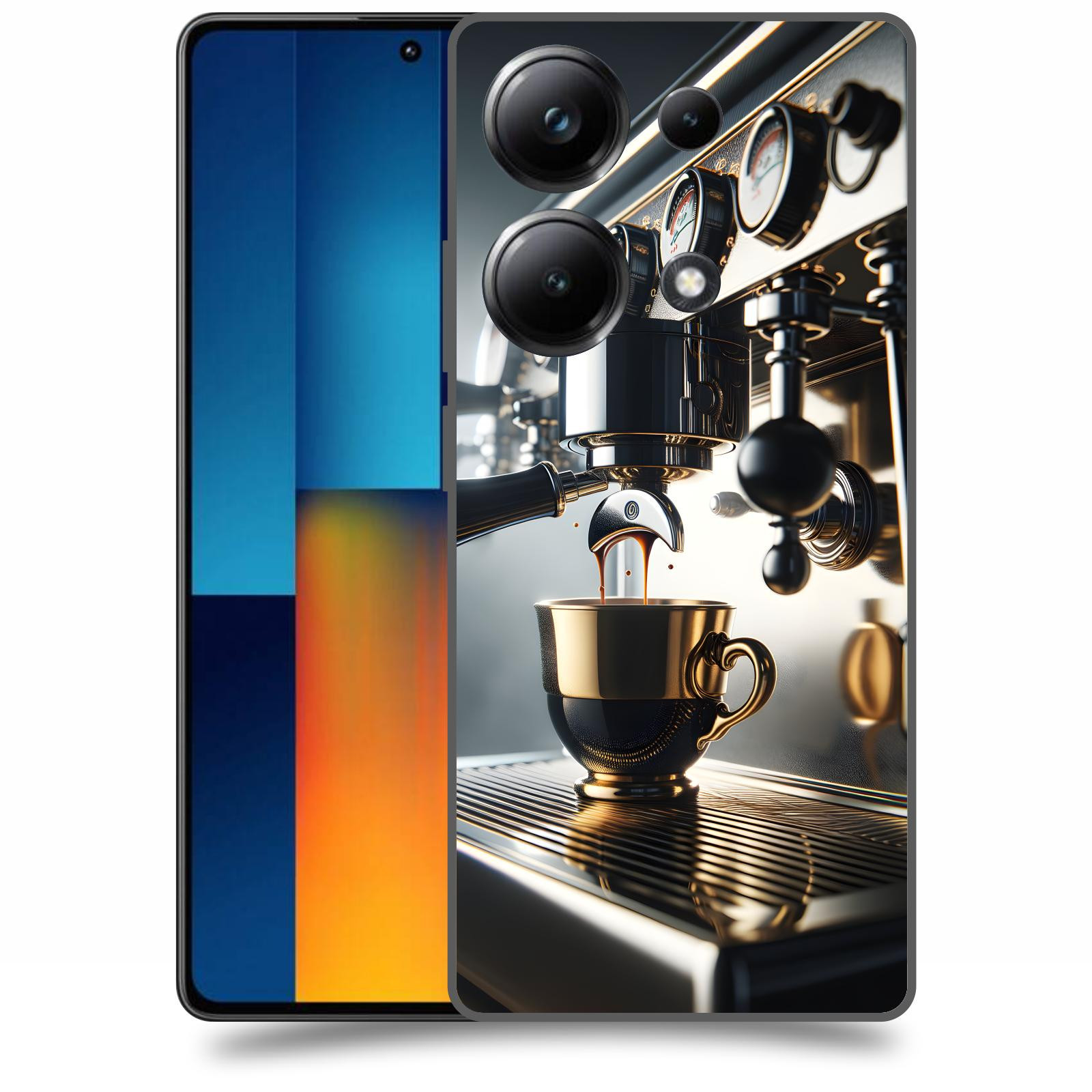 ACOVER Kryt na mobil Poco M6 - Coffee maker