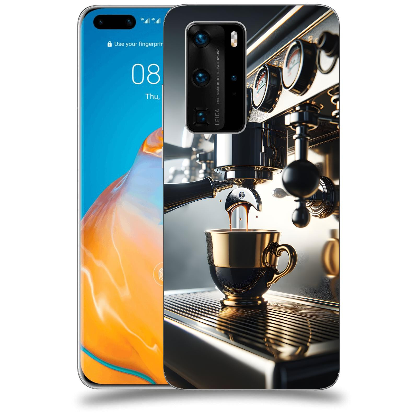 ACOVER Kryt na mobil Huawei P40 - Coffee maker