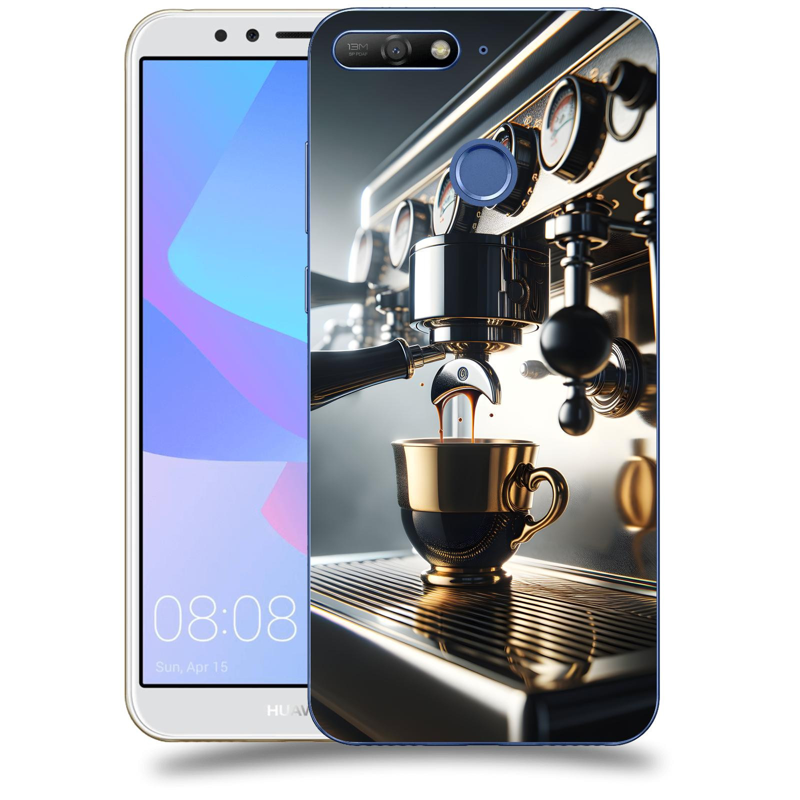 ACOVER Kryt na mobil Huawei Y6 Prime 2018 - Coffee maker