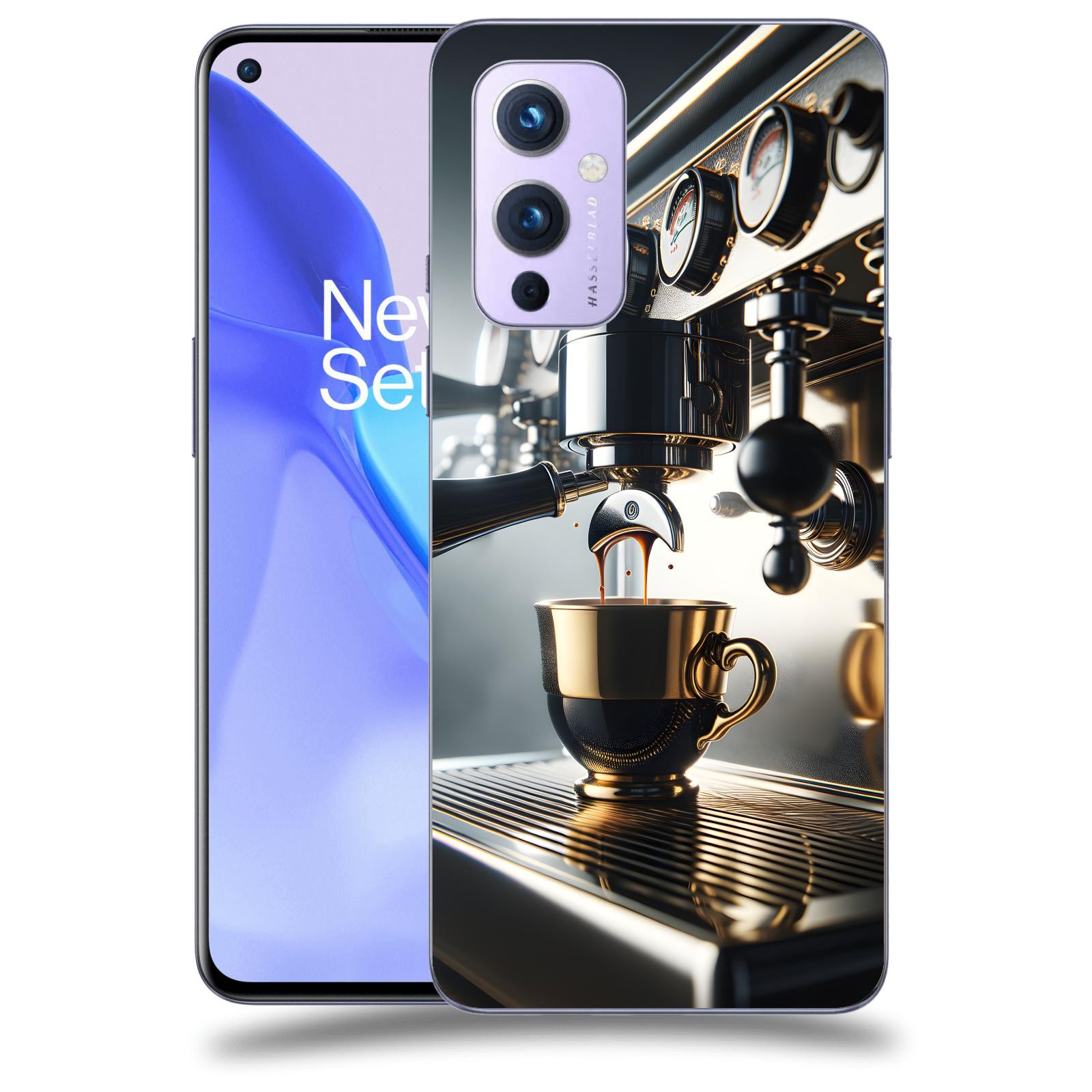 ACOVER Kryt na mobil OnePlus 9 - Coffee maker