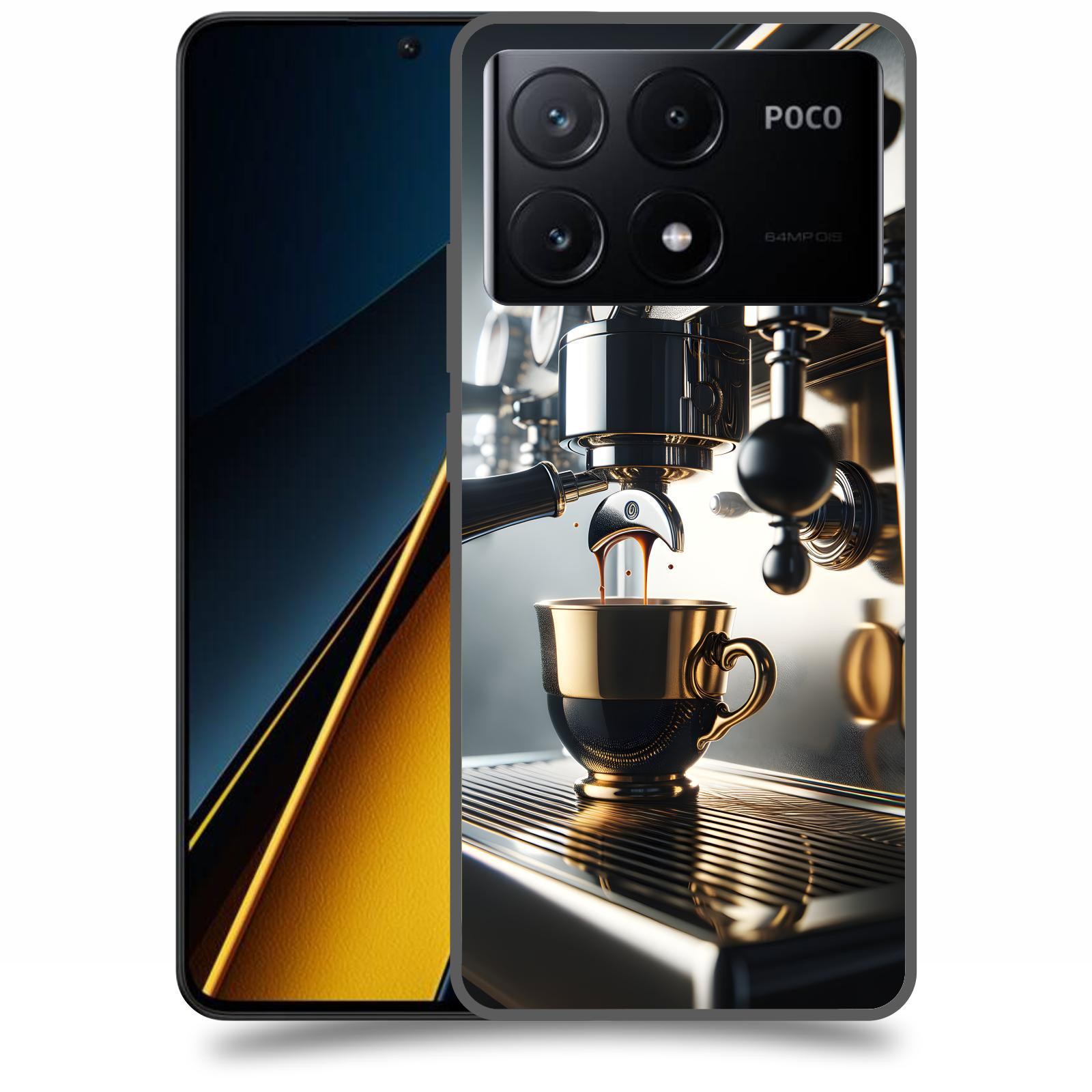 ACOVER Kryt na mobil Poco X6 Pro 5G - Coffee maker