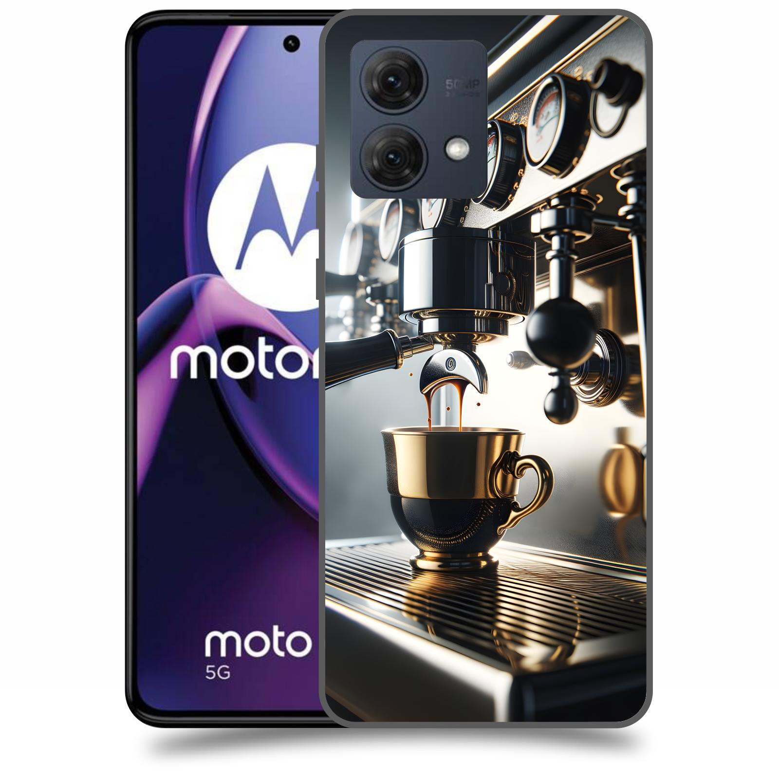 ACOVER Kryt na mobil Motorola Moto G84 5G - Coffee maker