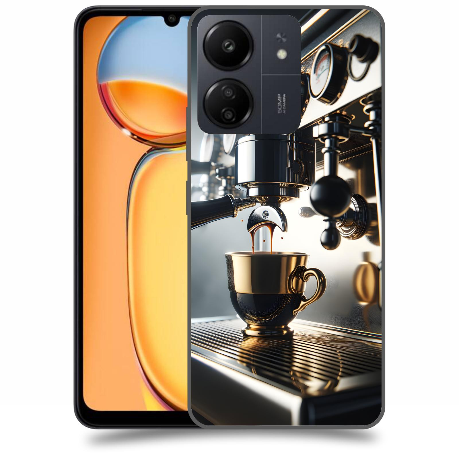 ACOVER Kryt na mobil Xiaomi Redmi 13C  Coffee maker