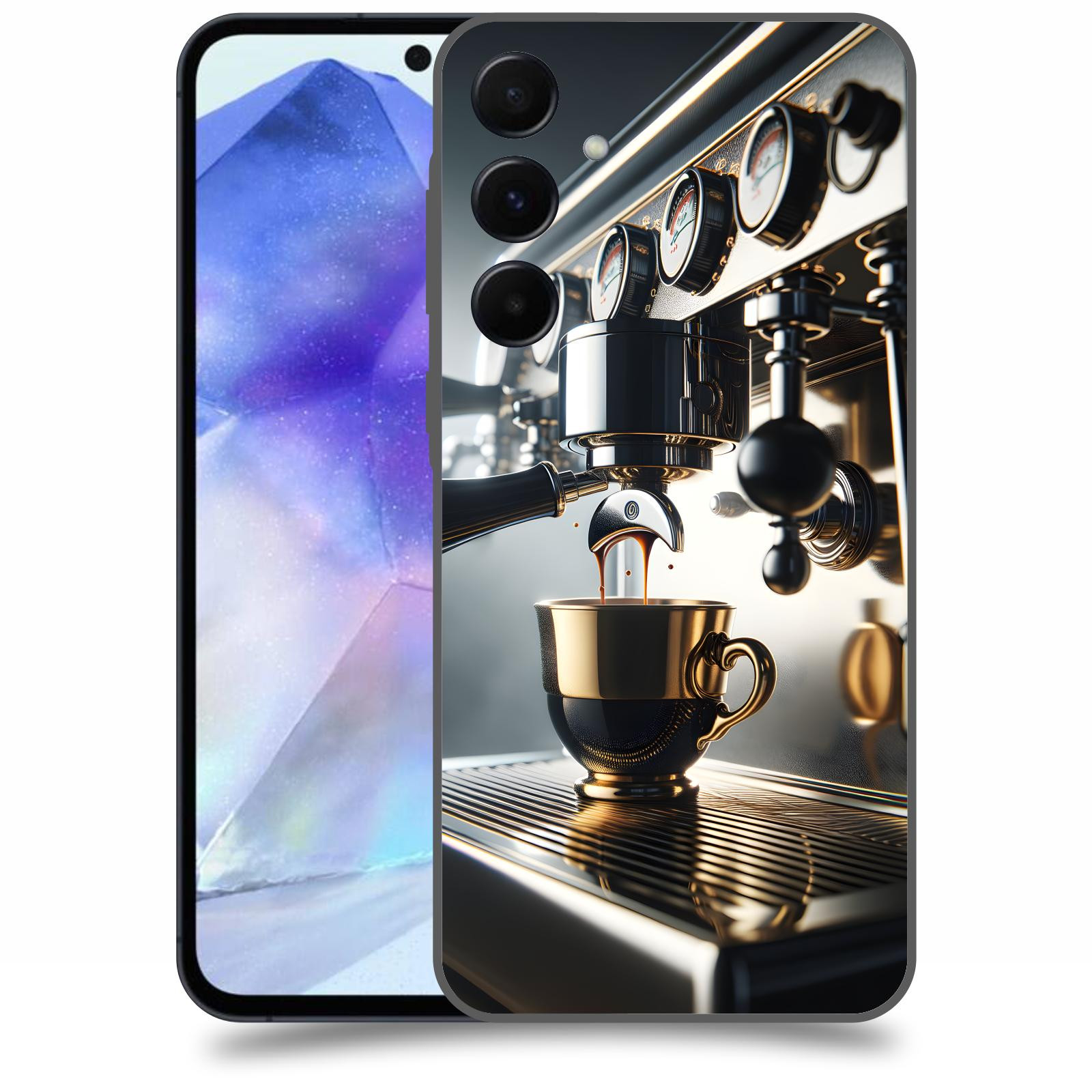 ACOVER Kryt na mobil Samsung Galaxy A55 5G - Coffee maker