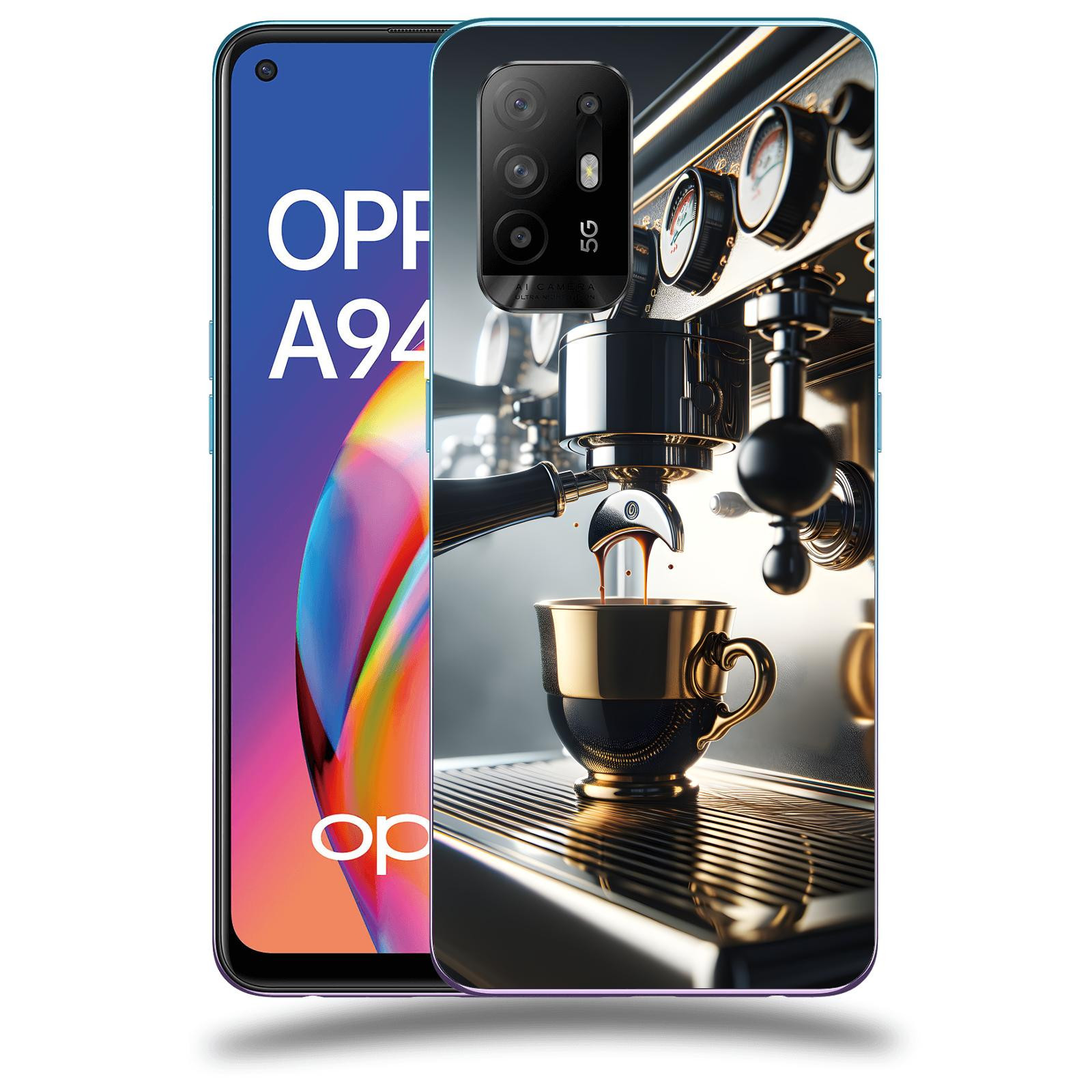 ACOVER Kryt na mobil OPPO A94 5G - Coffee maker