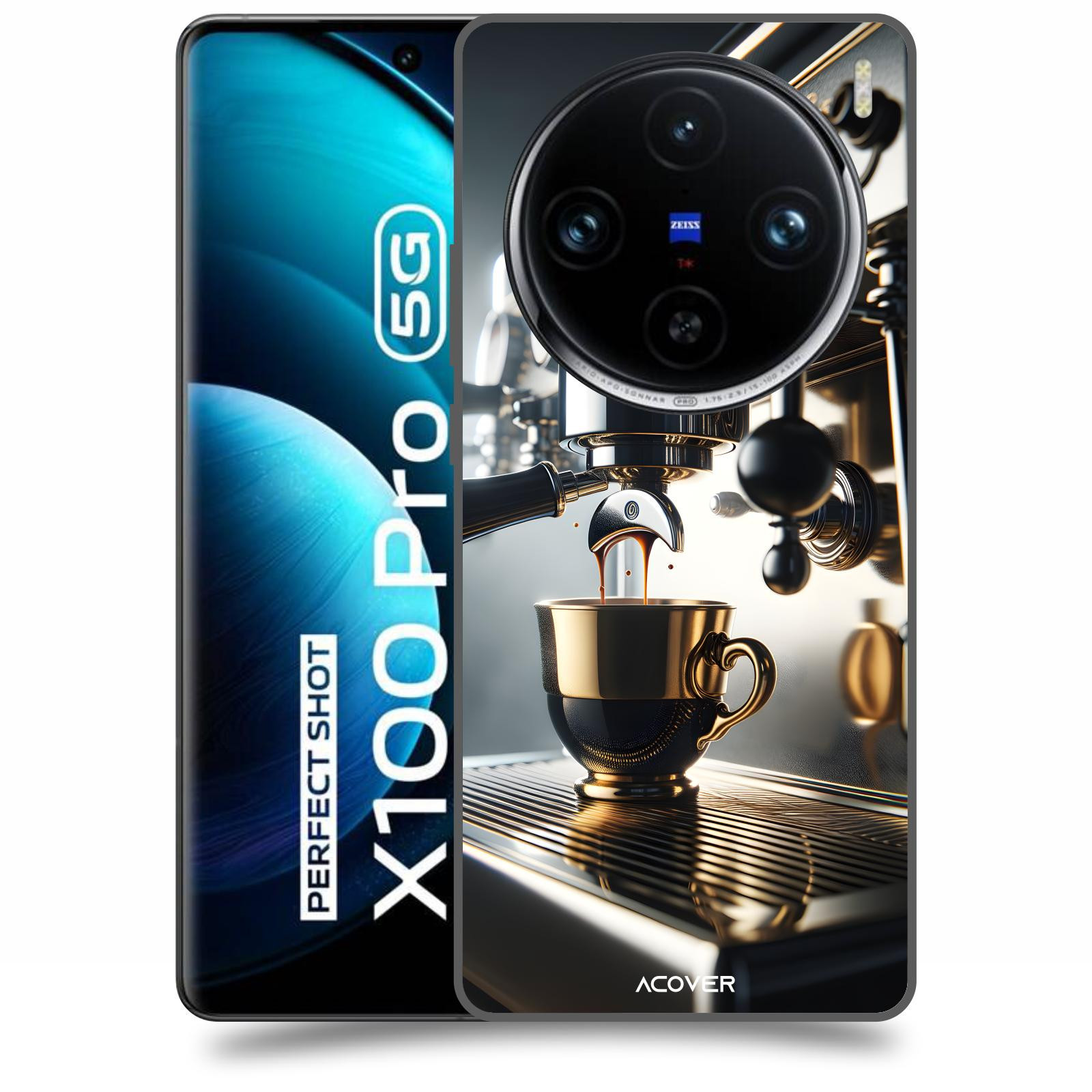ACOVER Kryt na mobil Vivo X100 Pro - Coffee maker