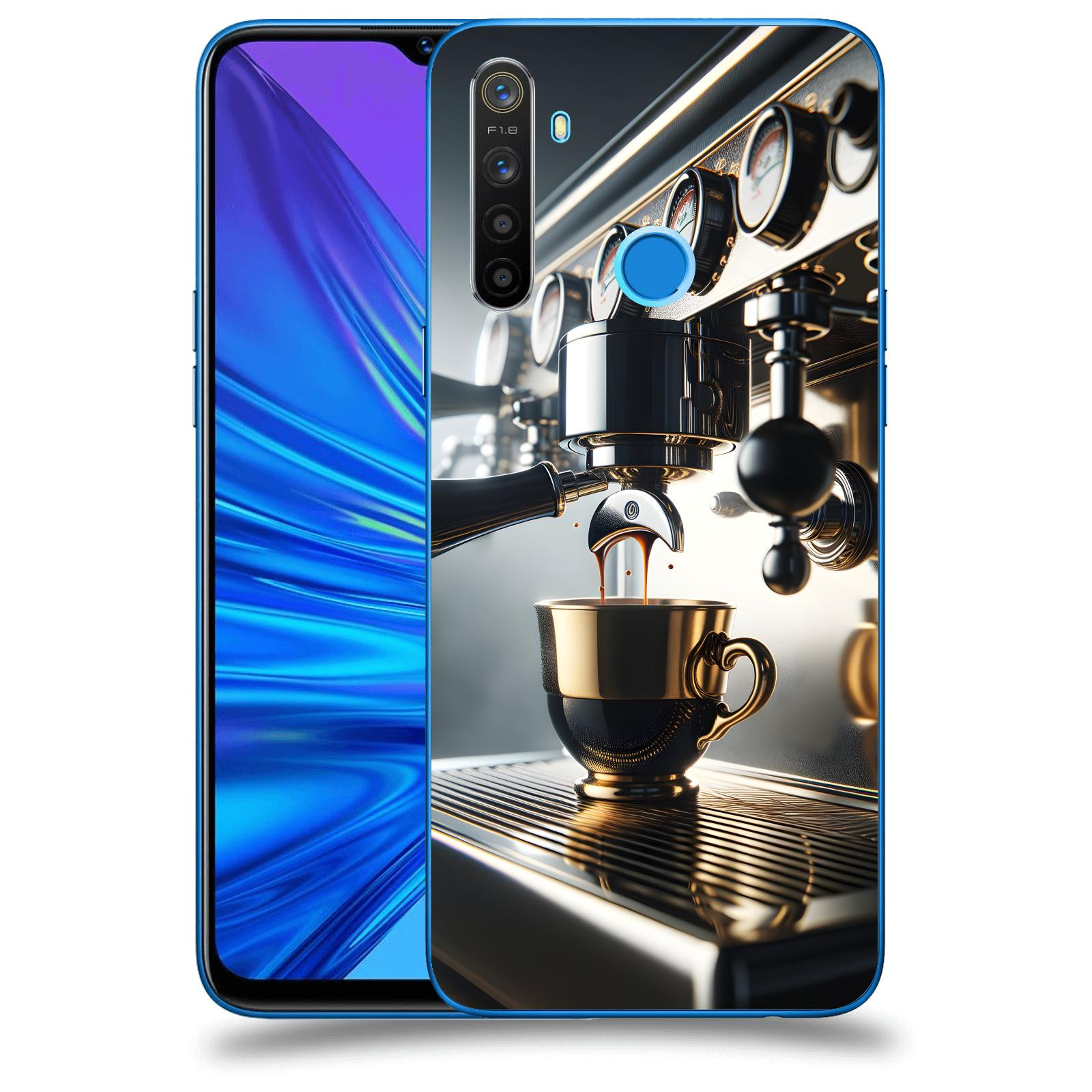 ACOVER Kryt na mobil Realme 5 - Coffee maker