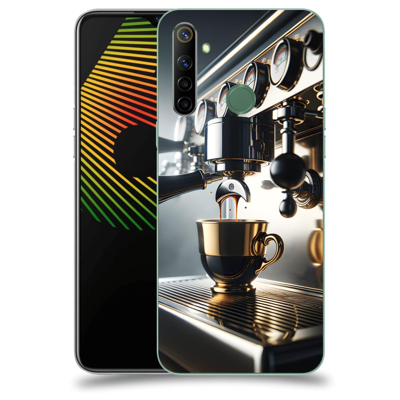 ACOVER Kryt na mobil Realme 6i - Coffee maker