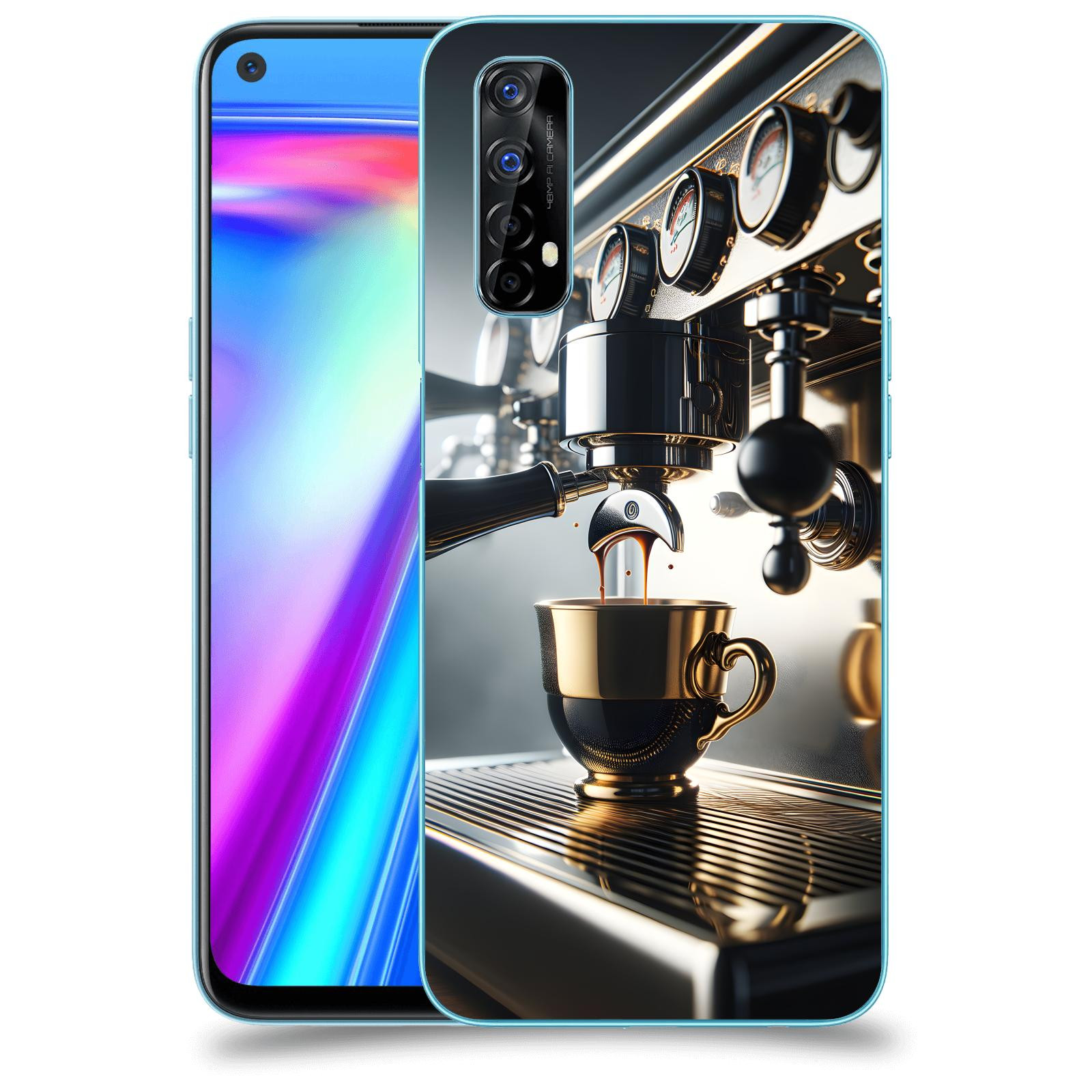 ACOVER Kryt na mobil Realme 7 - Coffee maker