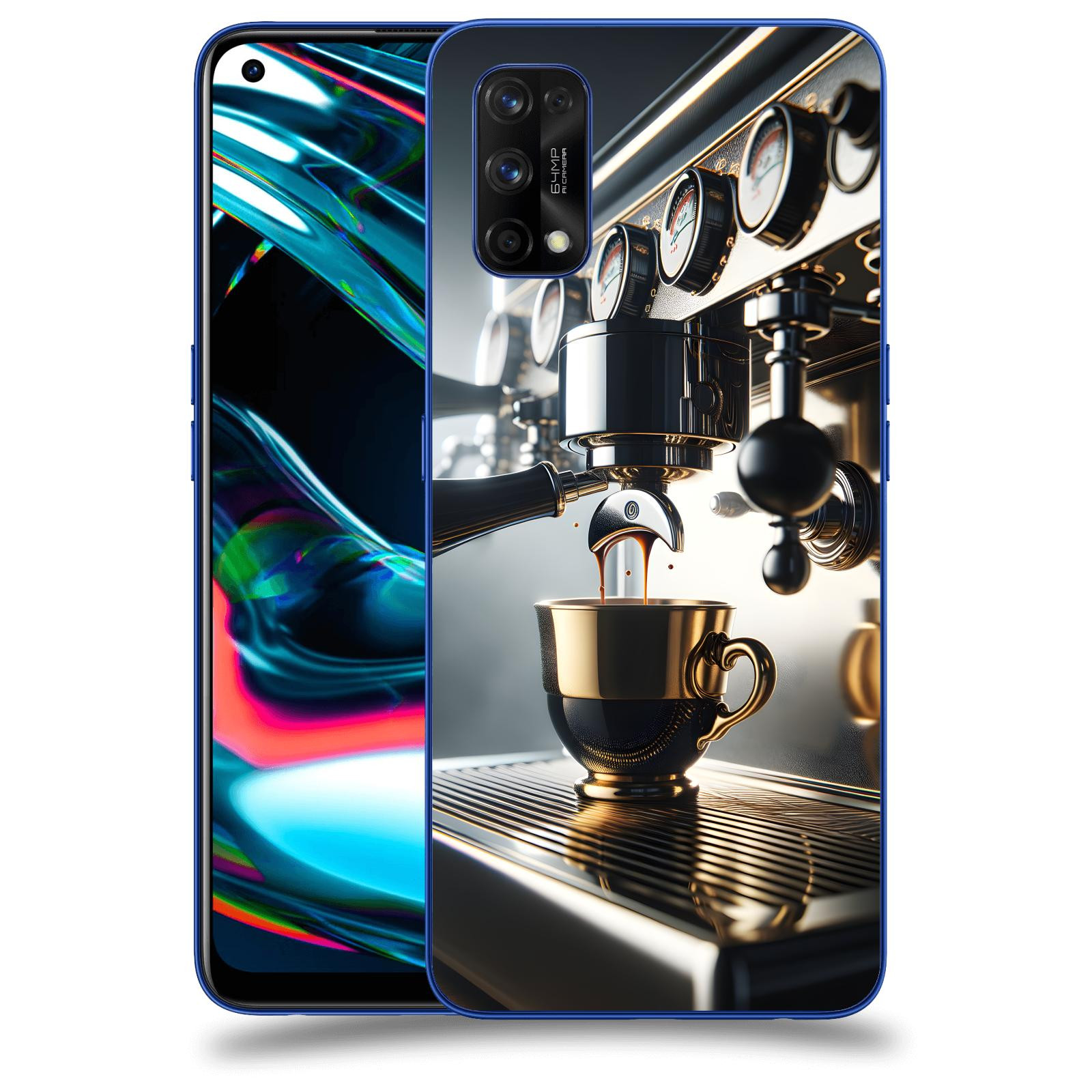 ACOVER Kryt na mobil Realme 7 Pro - Coffee maker