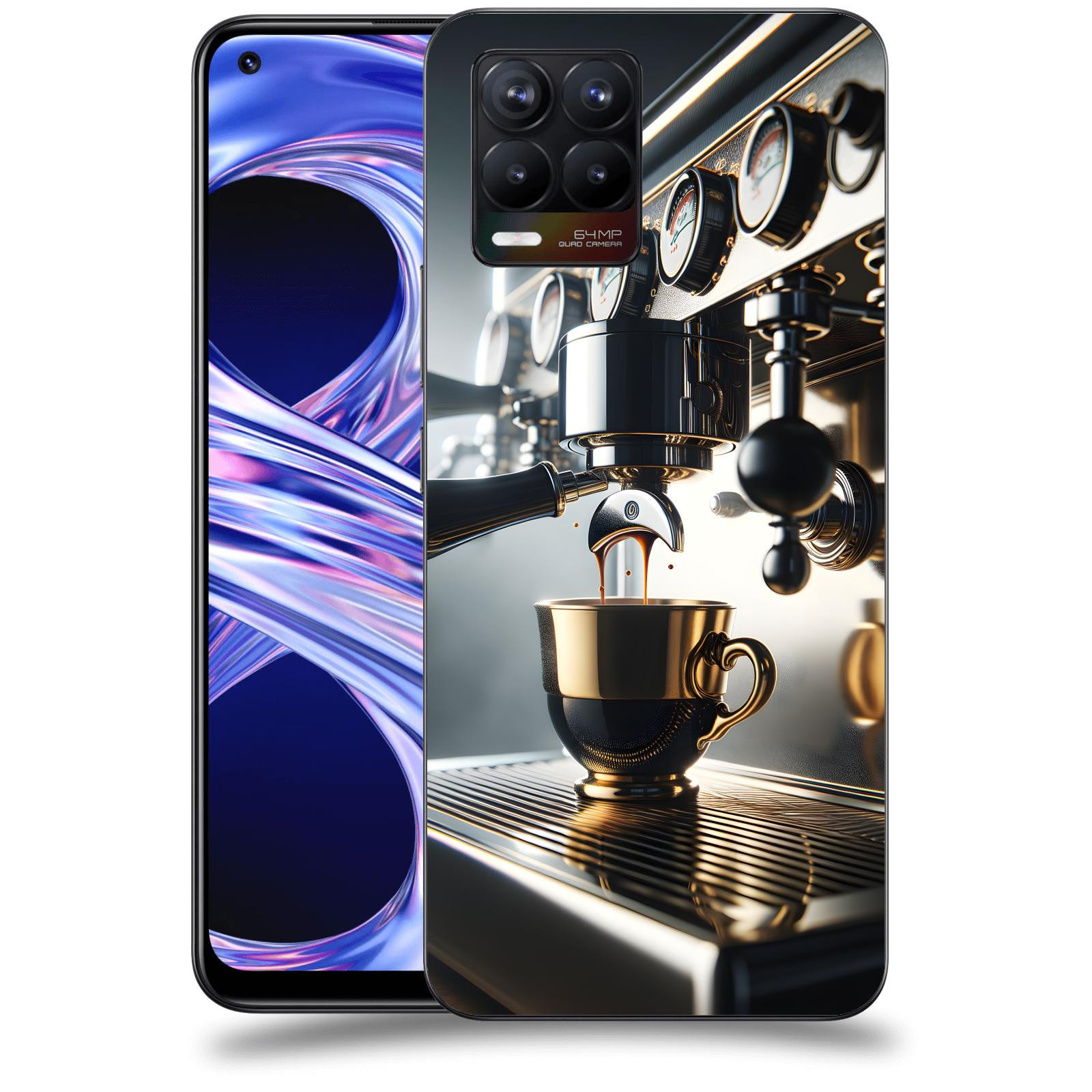 ACOVER Kryt na mobil Realme 8 - Coffee maker