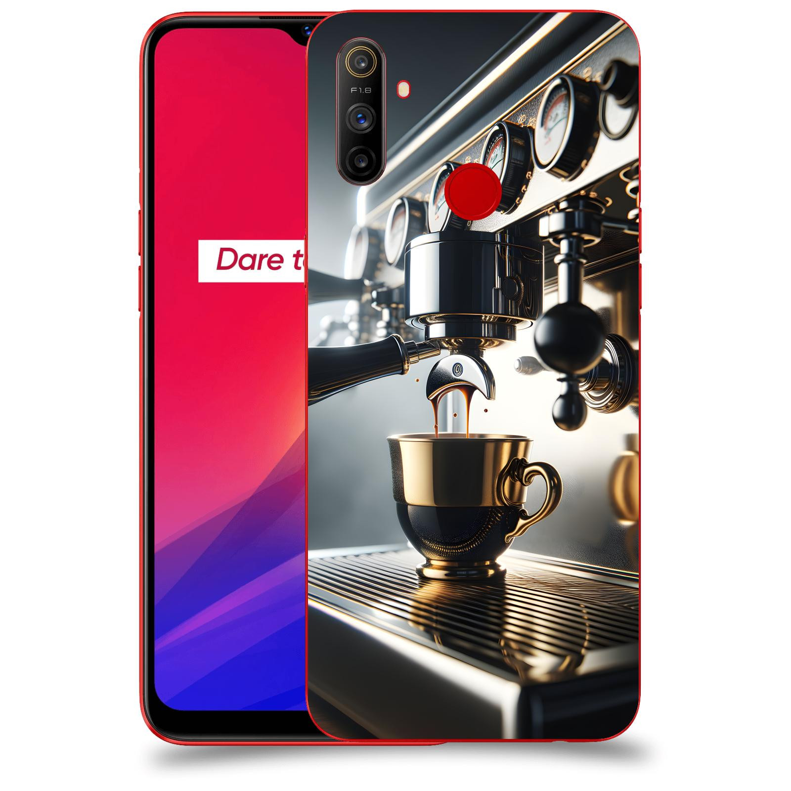ACOVER Kryt na mobil Realme C3 - Coffee maker