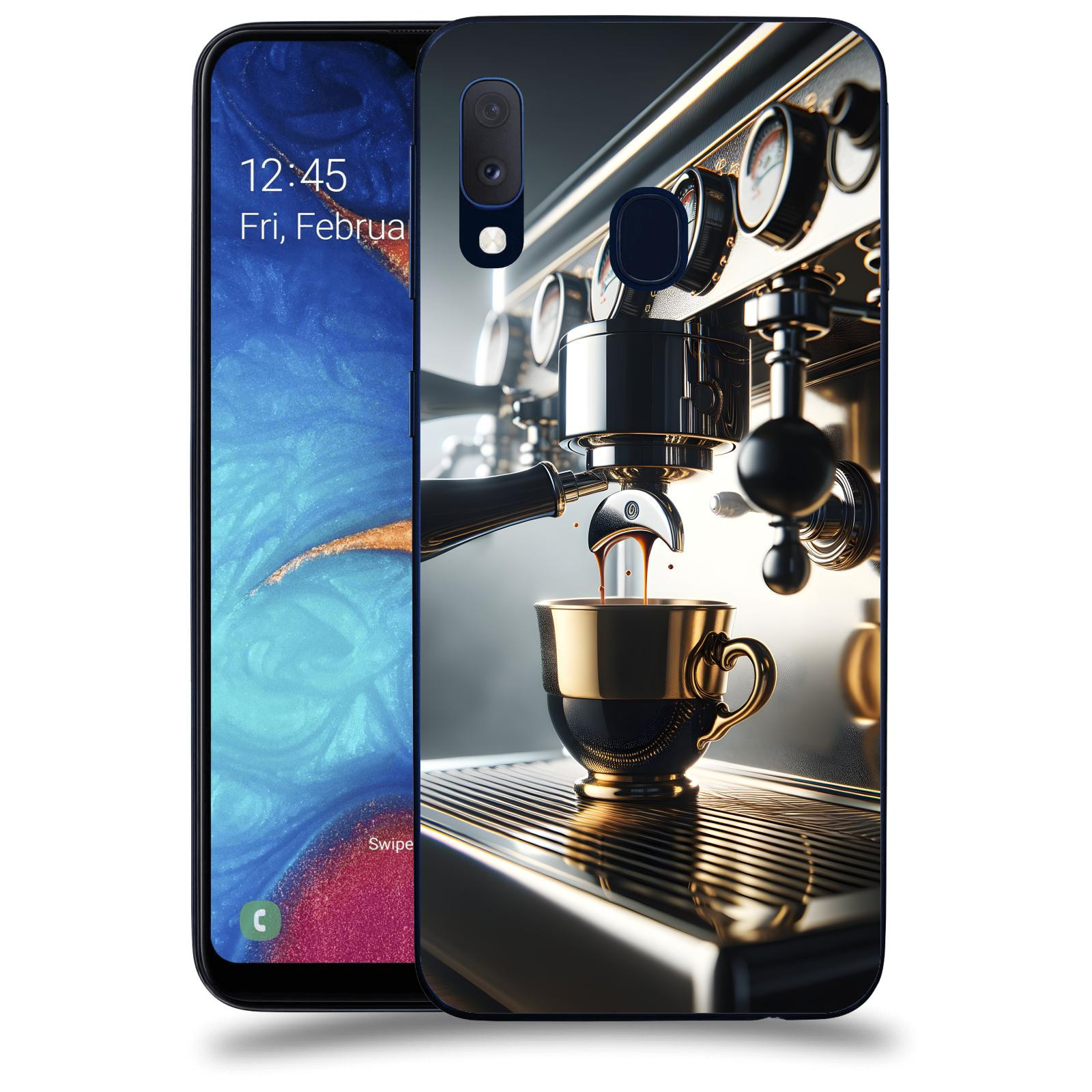 ACOVER Kryt na mobil Samsung Galaxy A20e A202F - Coffee maker