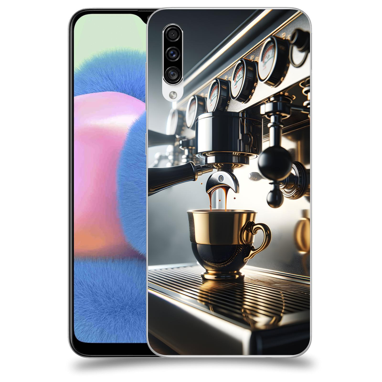ACOVER Kryt na mobil Samsung Galaxy A30s A307F - Coffee maker