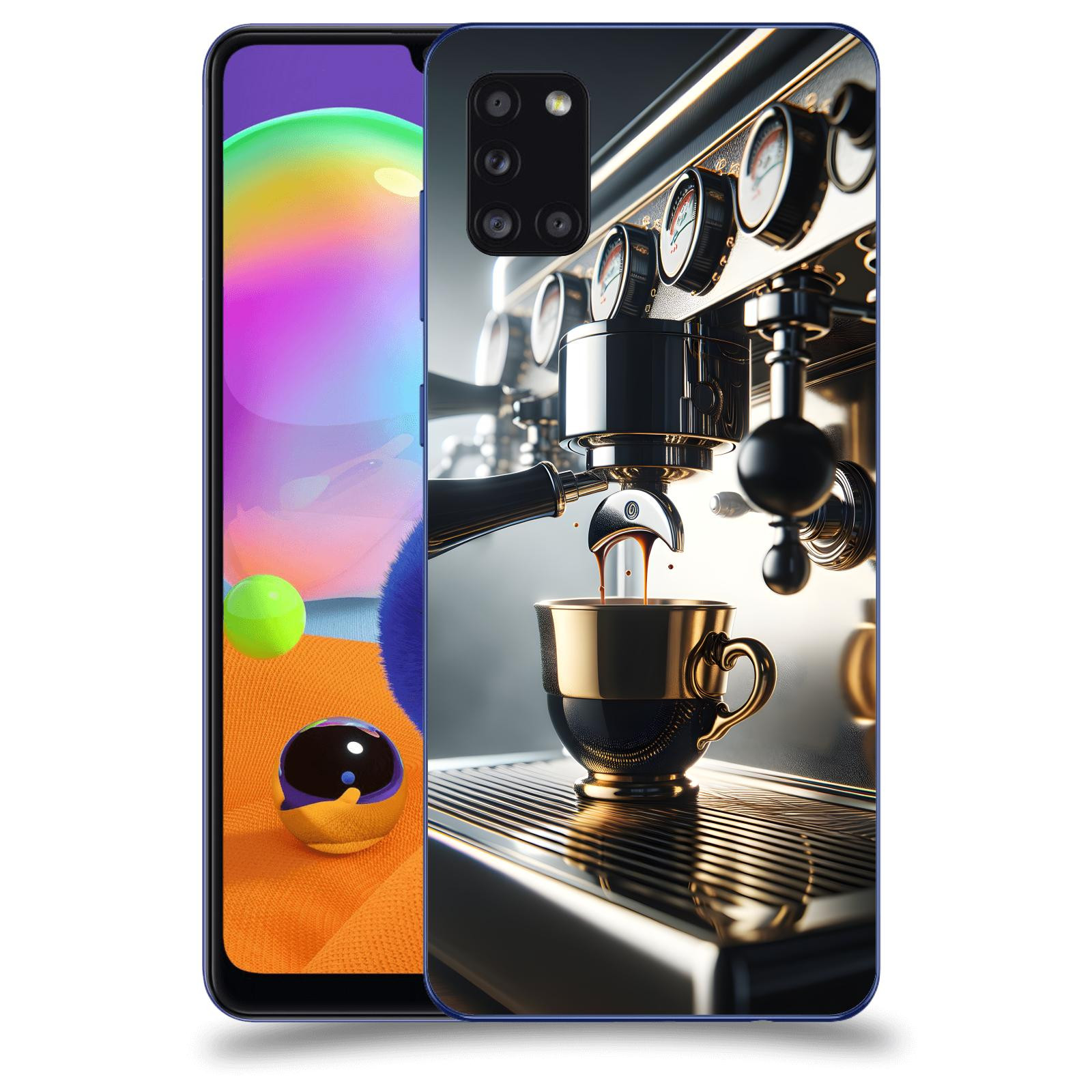 ACOVER Kryt na mobil Samsung Galaxy A31 A315F - Coffee maker