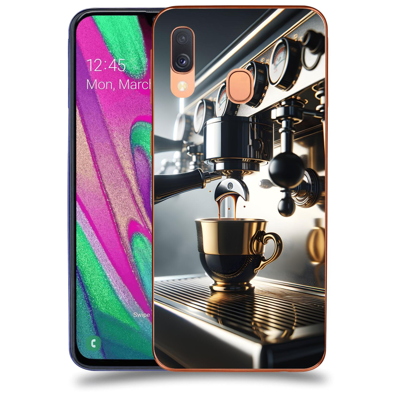 ACOVER Kryt na mobil Samsung Galaxy A40 A405F - Coffee maker