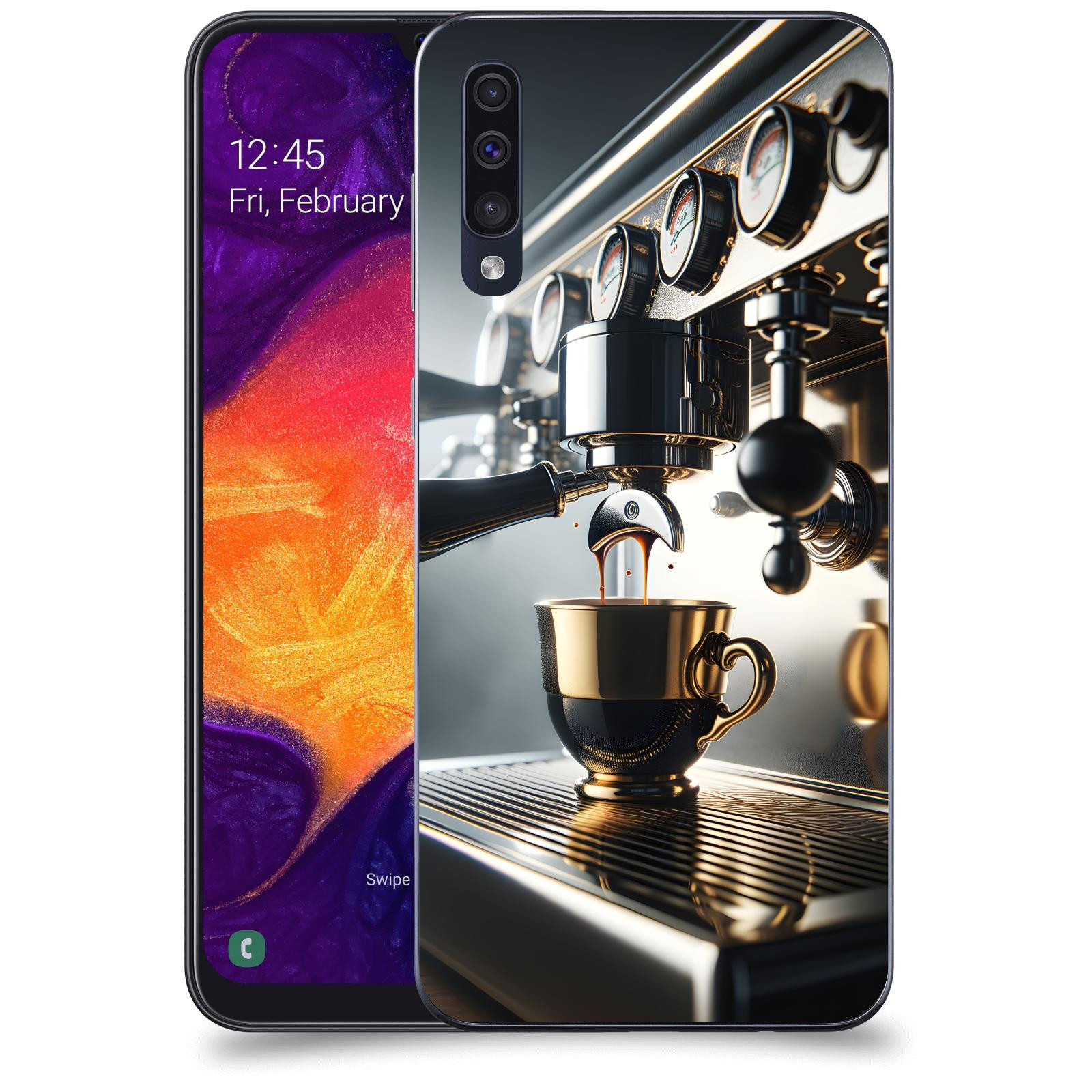 ACOVER Kryt na mobil Samsung Galaxy A50 A505F - Coffee maker