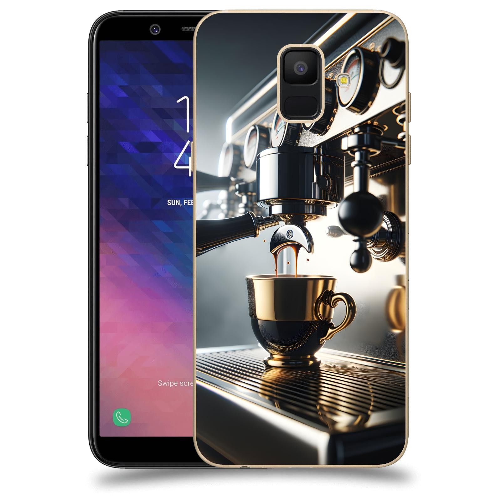 ACOVER Kryt na mobil Samsung Galaxy A6 A600F - Coffee maker