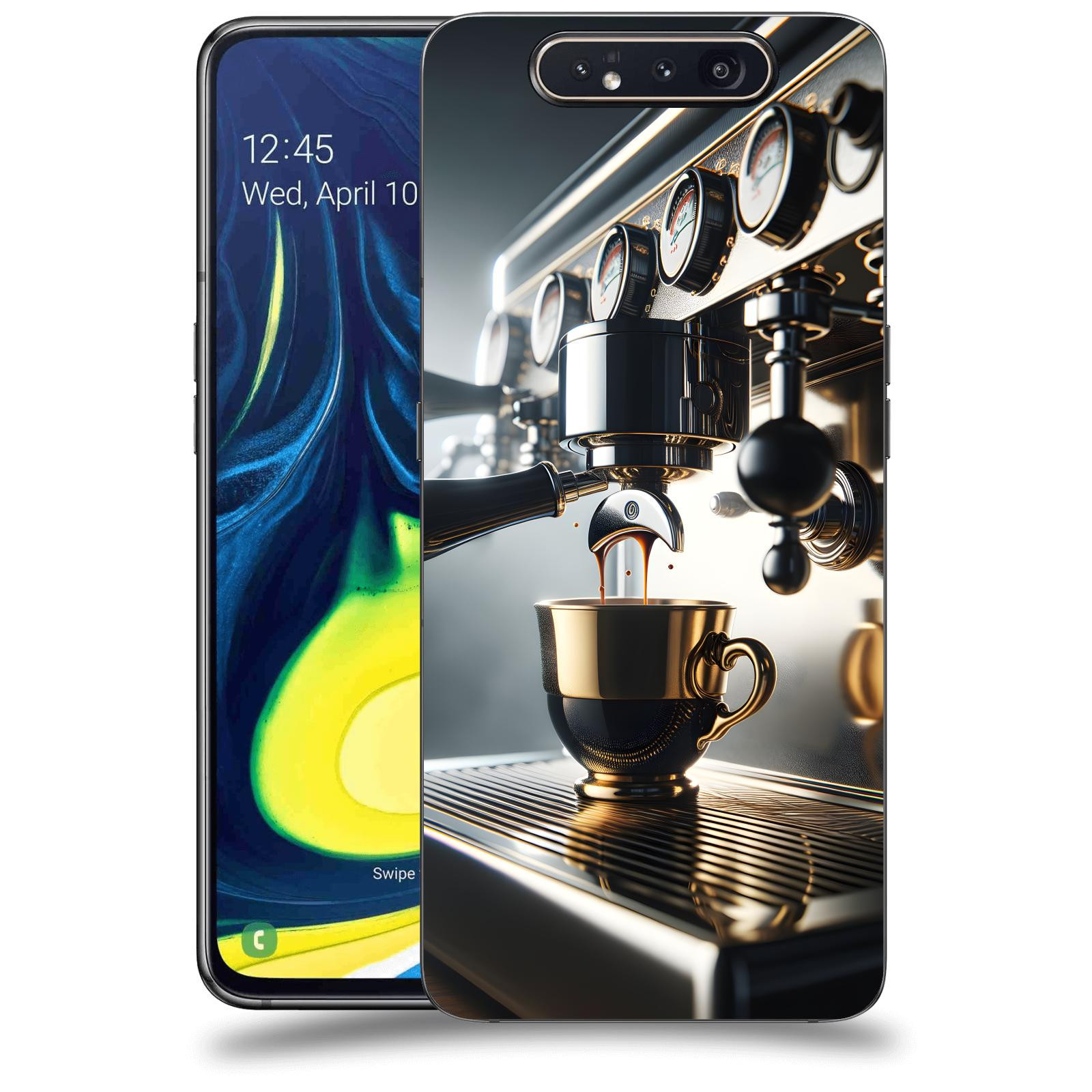 ACOVER Kryt na mobil Samsung Galaxy A80 A805F - Coffee maker
