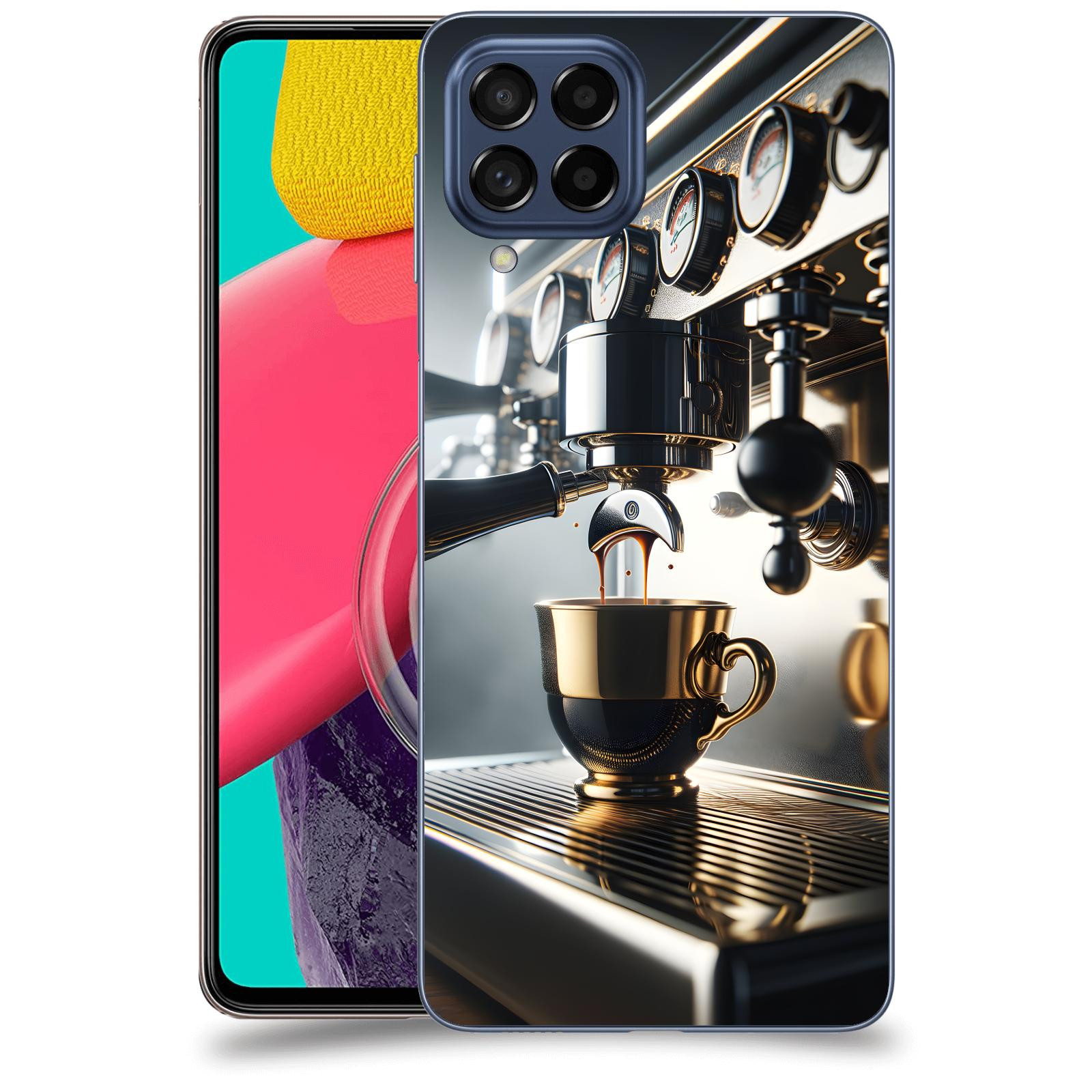 ACOVER Kryt na mobil Samsung Galaxy M53 5G - Coffee maker